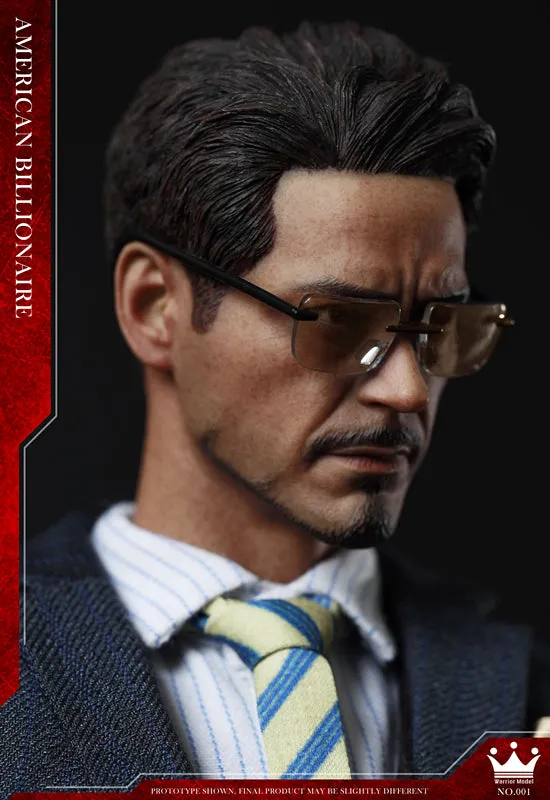 1:6 American Billionaire A.K.A Tony Stark Male Custom Figure Set