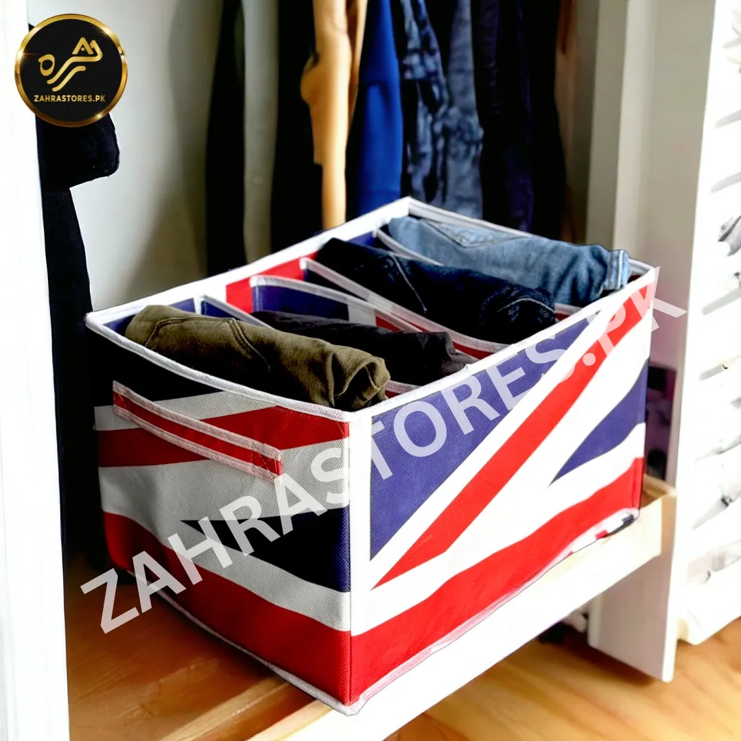 7 Grid Trouser / Pants Organizer (UK Flag)