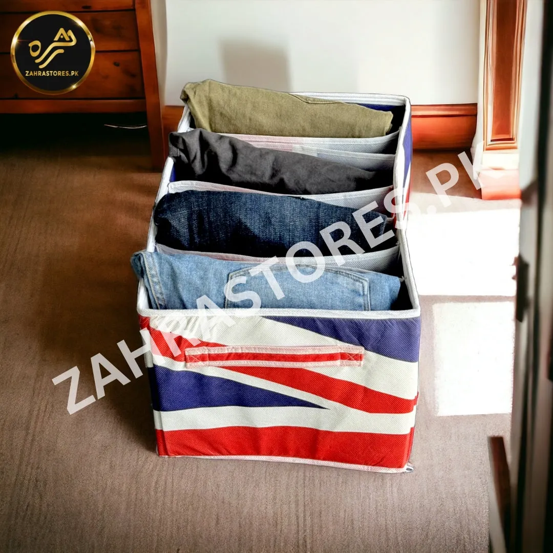 7 Grid Trouser / Pants Organizer (UK Flag)