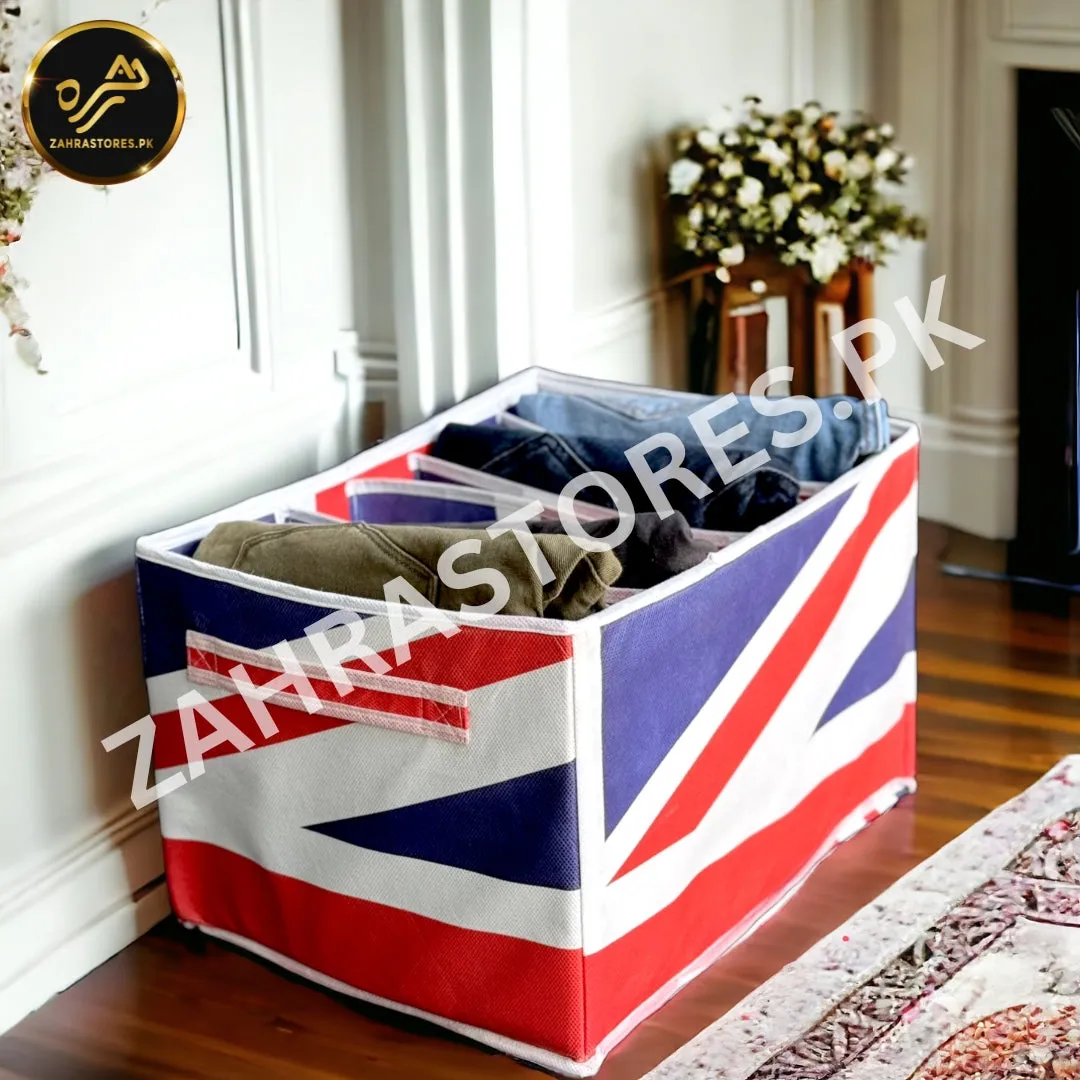 7 Grid Trouser / Pants Organizer (UK Flag)