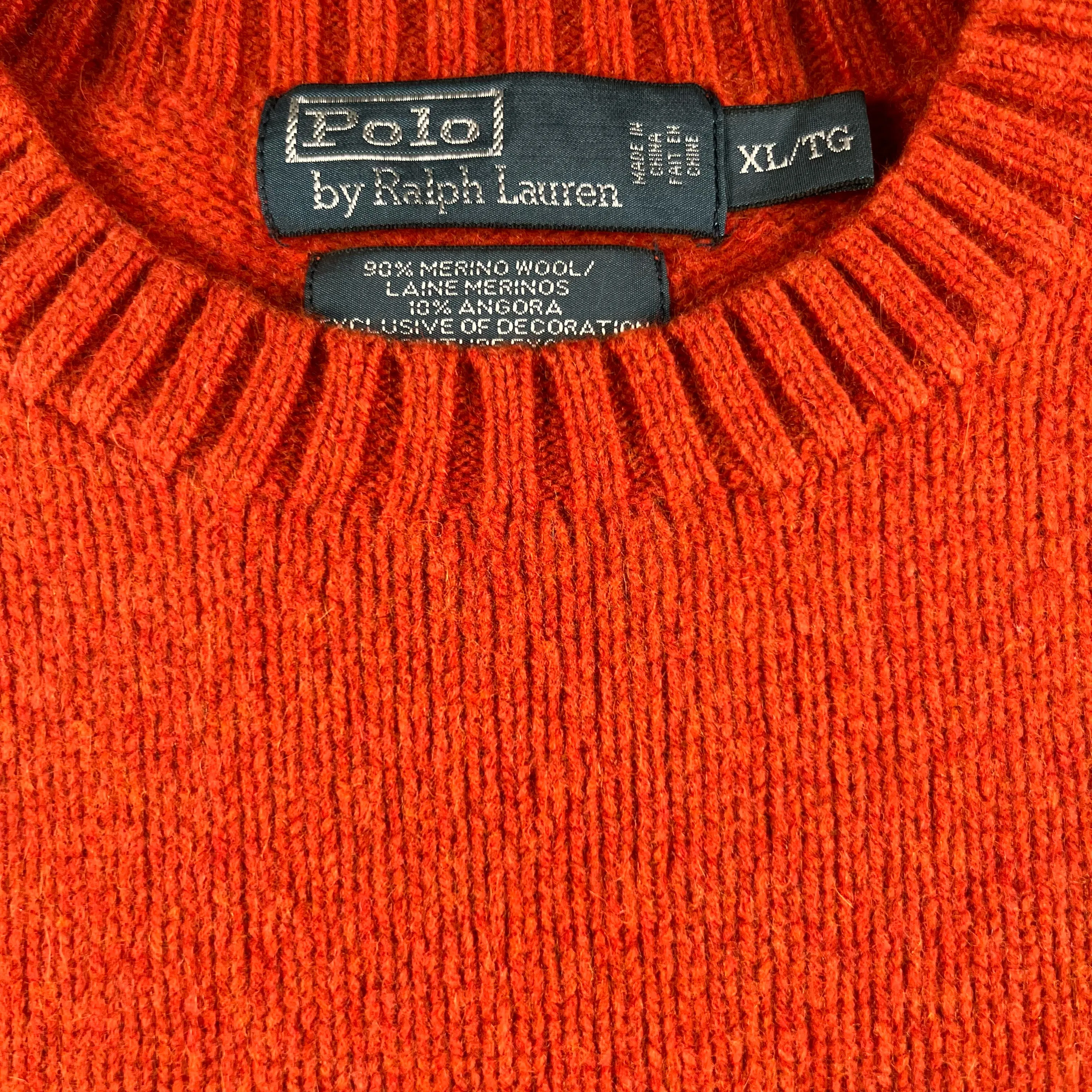 90s Polo RL Merino Wool Sweater- M