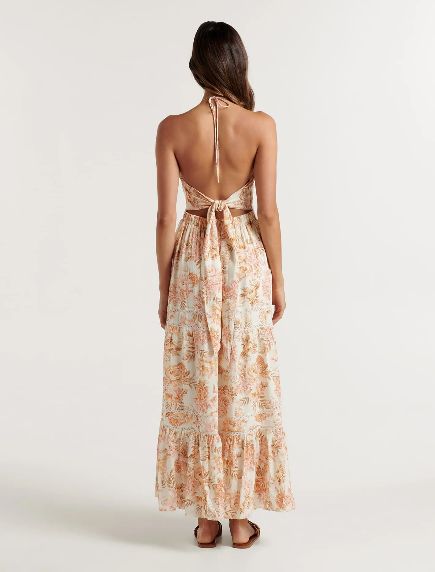 Adrianna Halter Maxi Dress