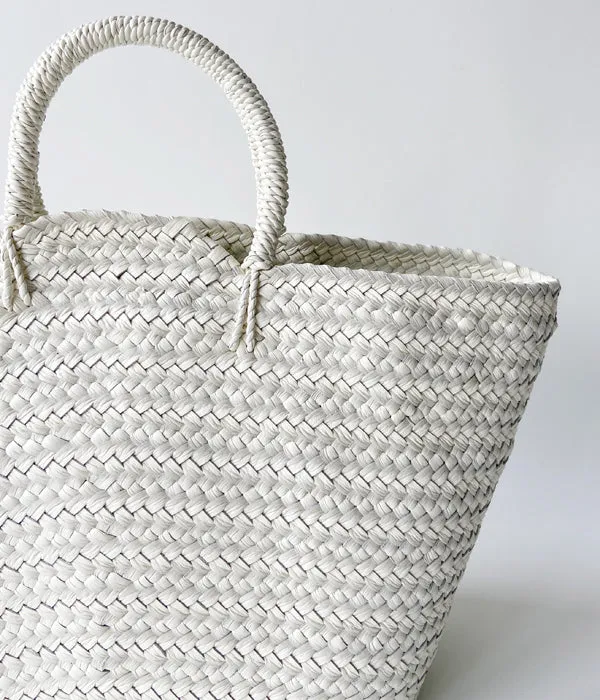 Aeta/OVAL BOTTOM BASKET M(WHITE)