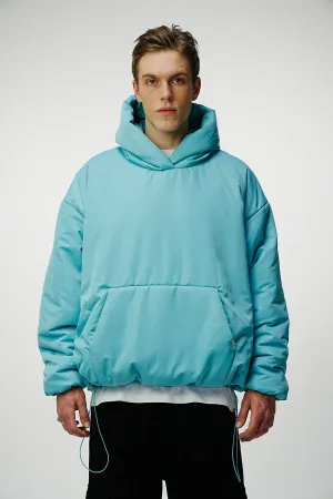 Airdrop Puffer Hoodie - Blue