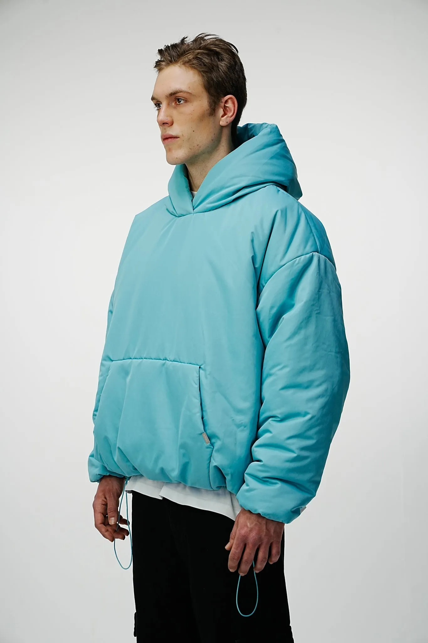 Airdrop Puffer Hoodie - Blue