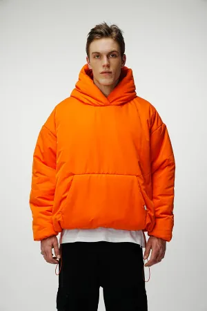 Airdrop Puffer Hoodie - Neon Orange