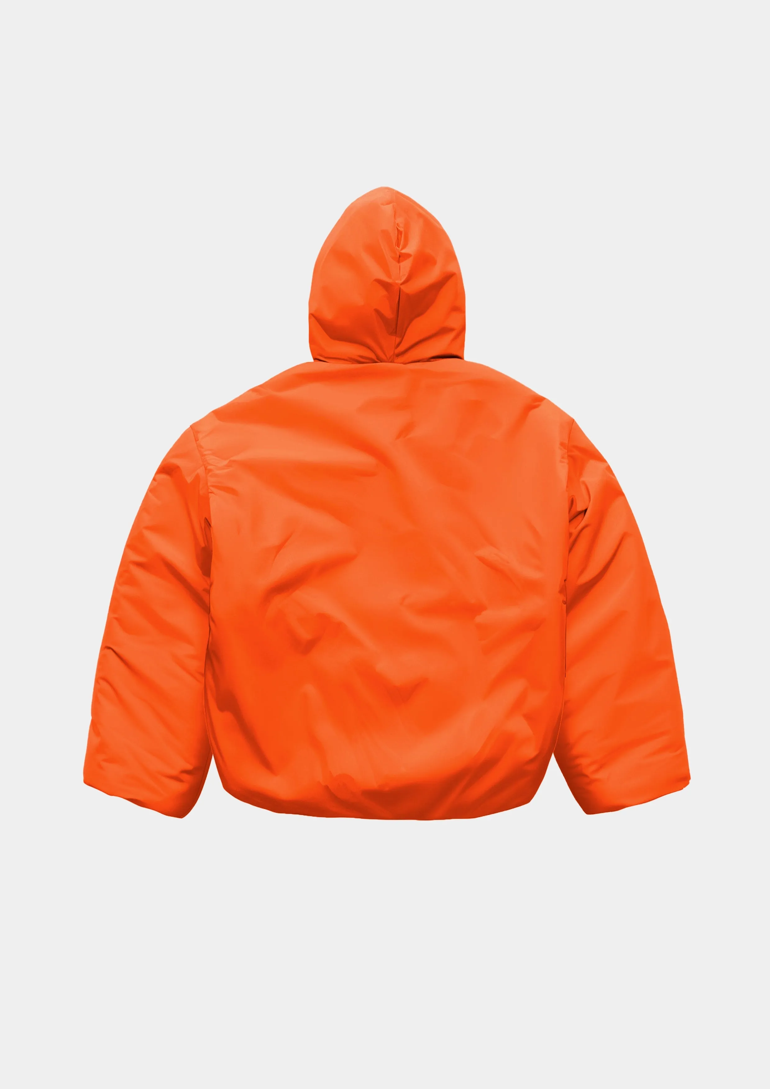 Airdrop Puffer Hoodie - Neon Orange