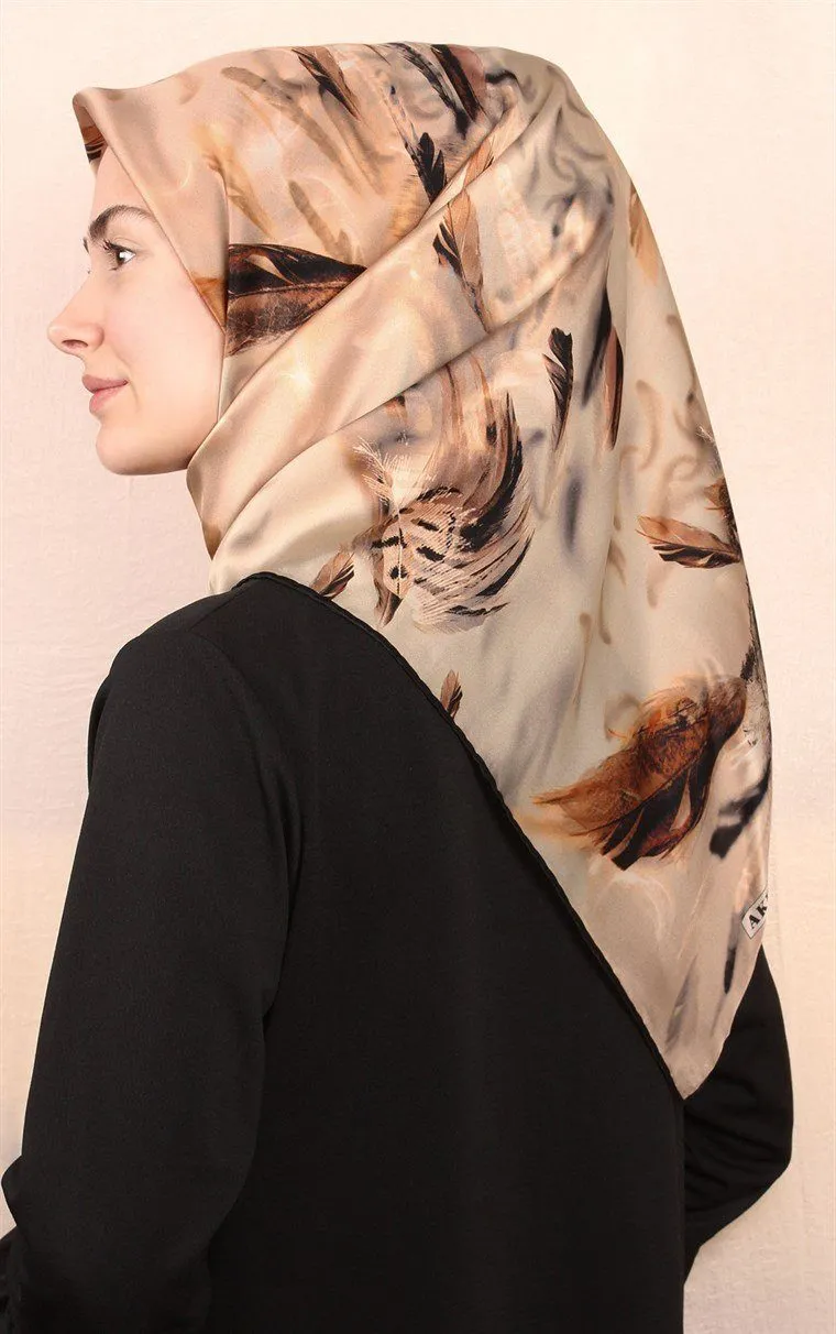 Aker Feather Turkish Silk Scarf No. 13