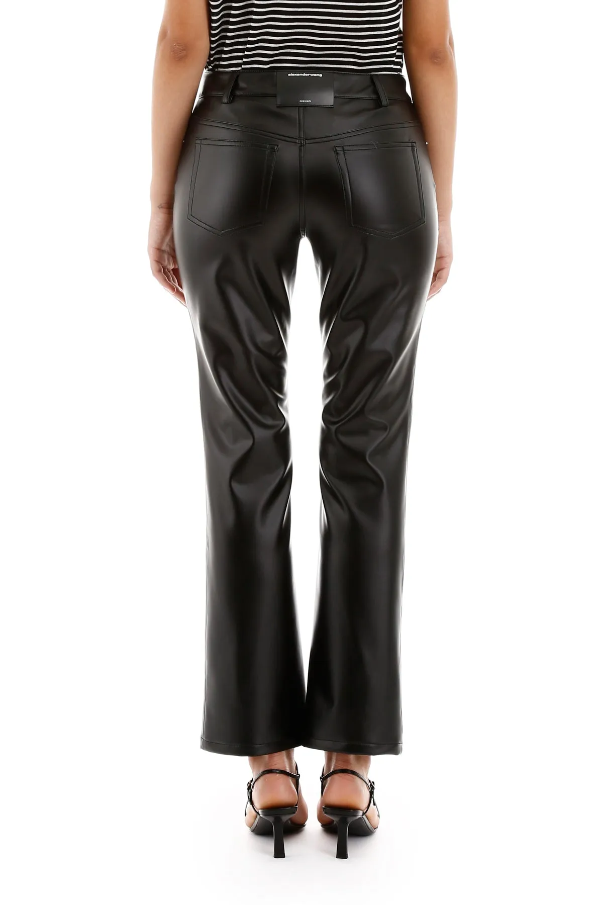 Alexander Wang Flared Faux Leather Pants