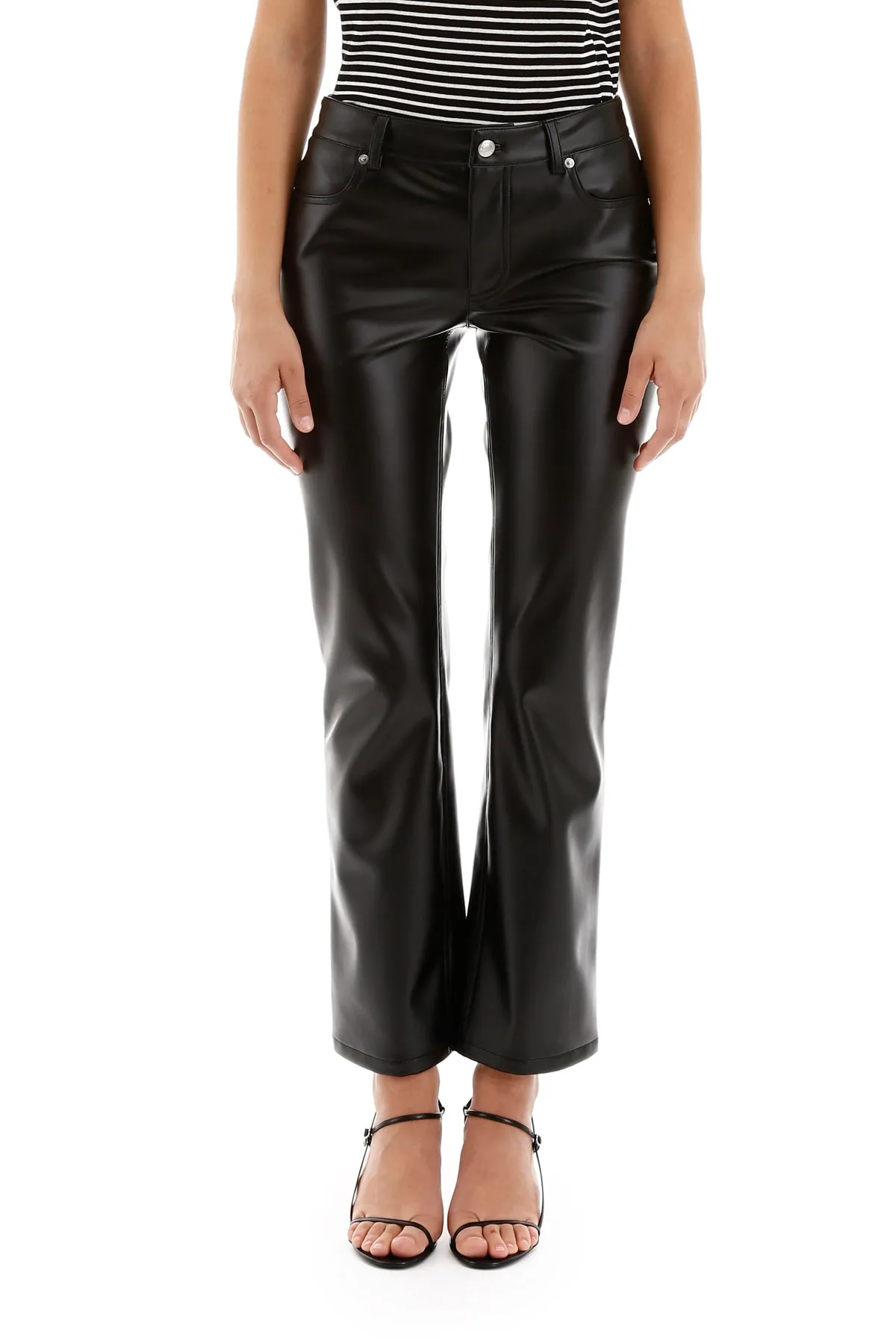 Alexander Wang Flared Faux Leather Pants