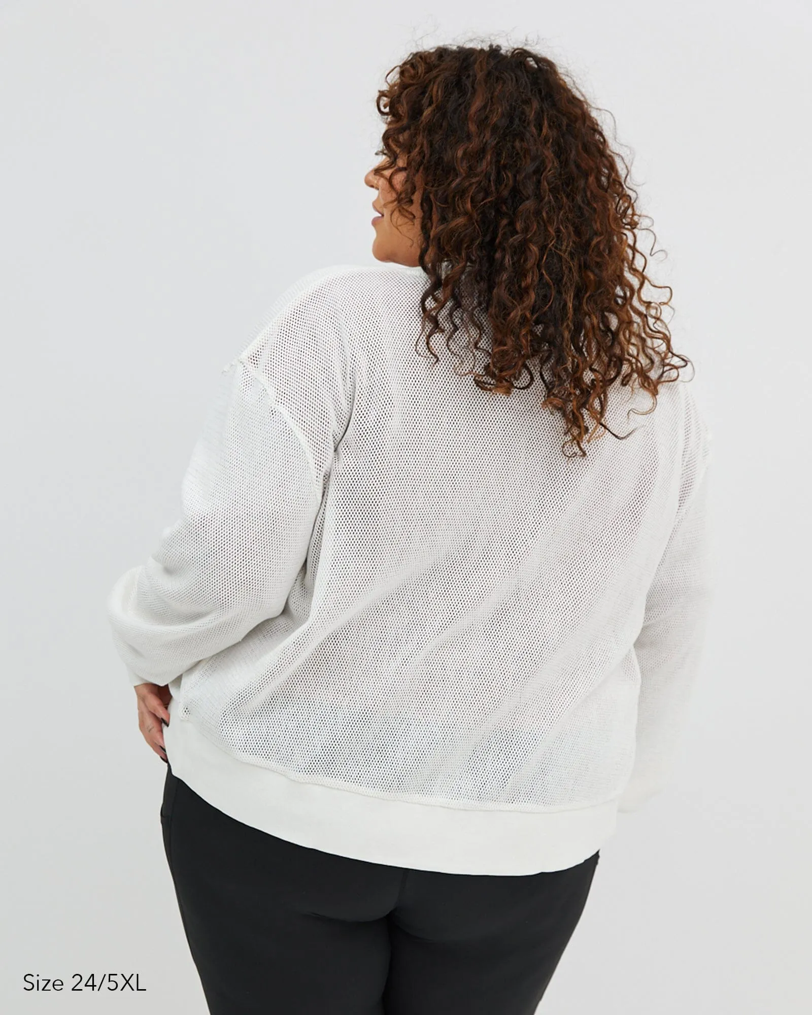 Amara Mesh Bomber Jacket - Cream