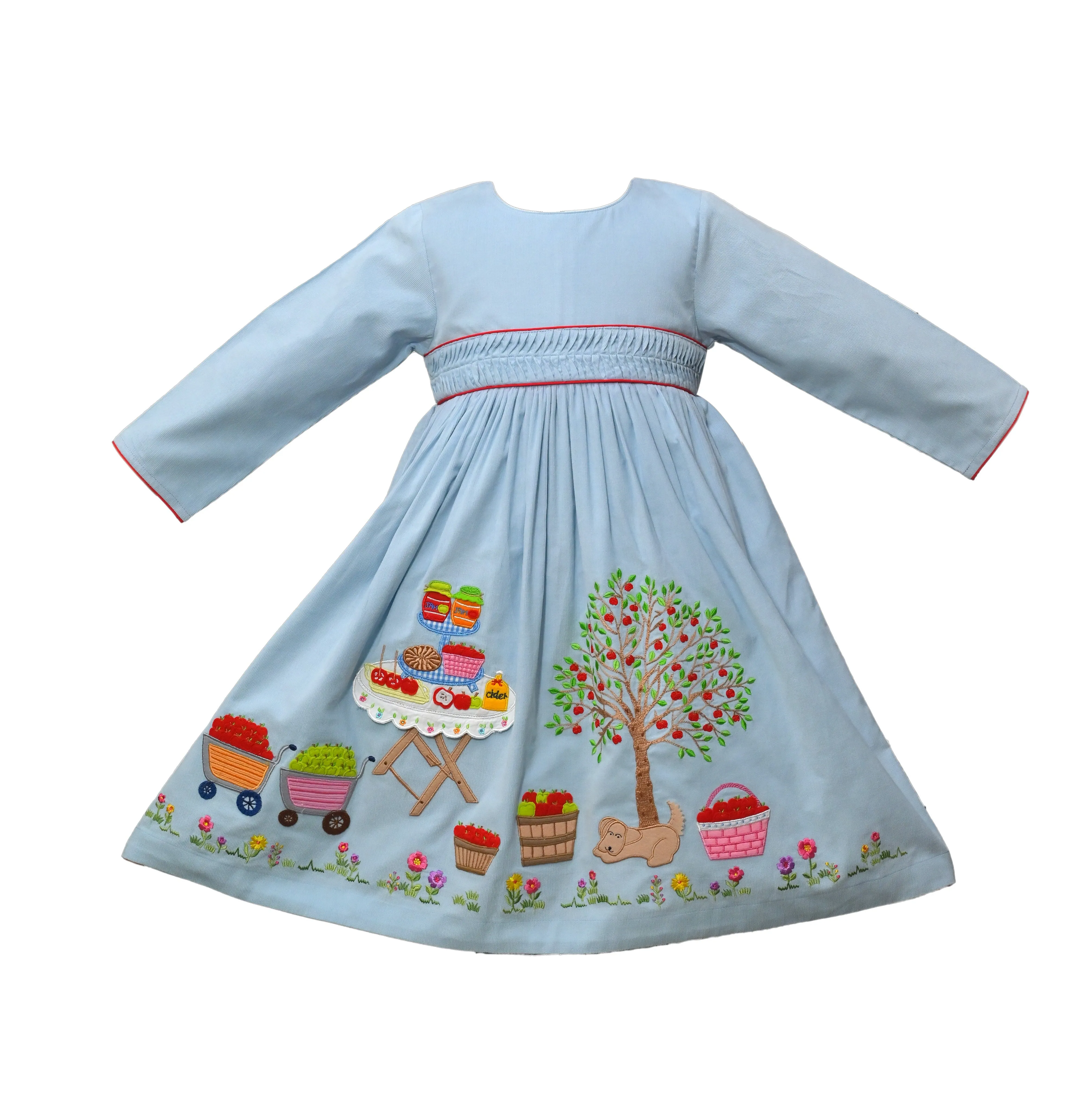 Apple Orchard Emb. Dress