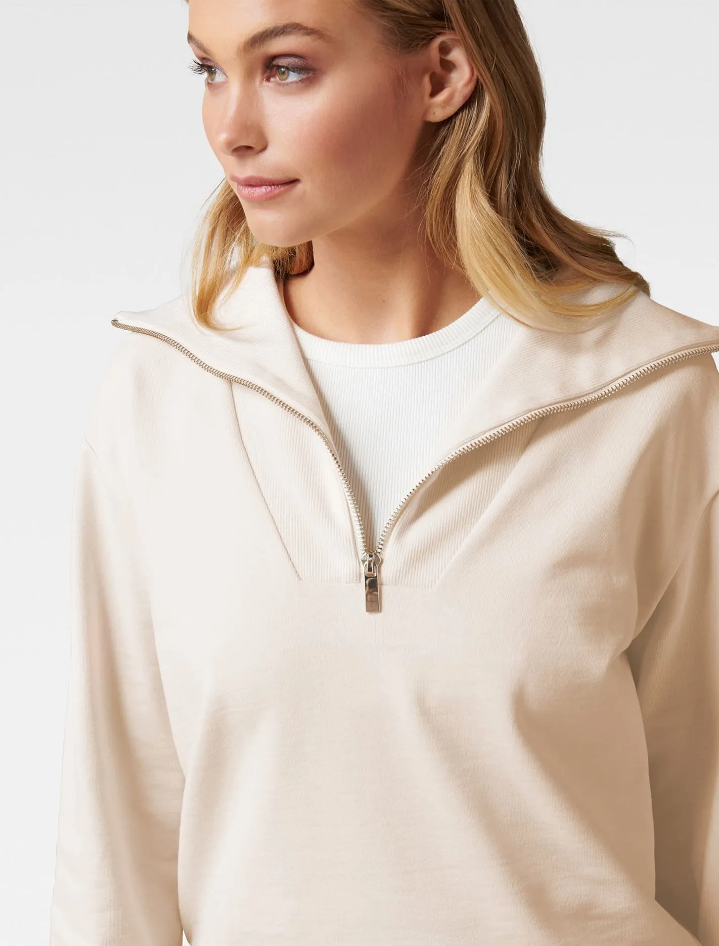 Archie Loungewear Zip Neck Sweater