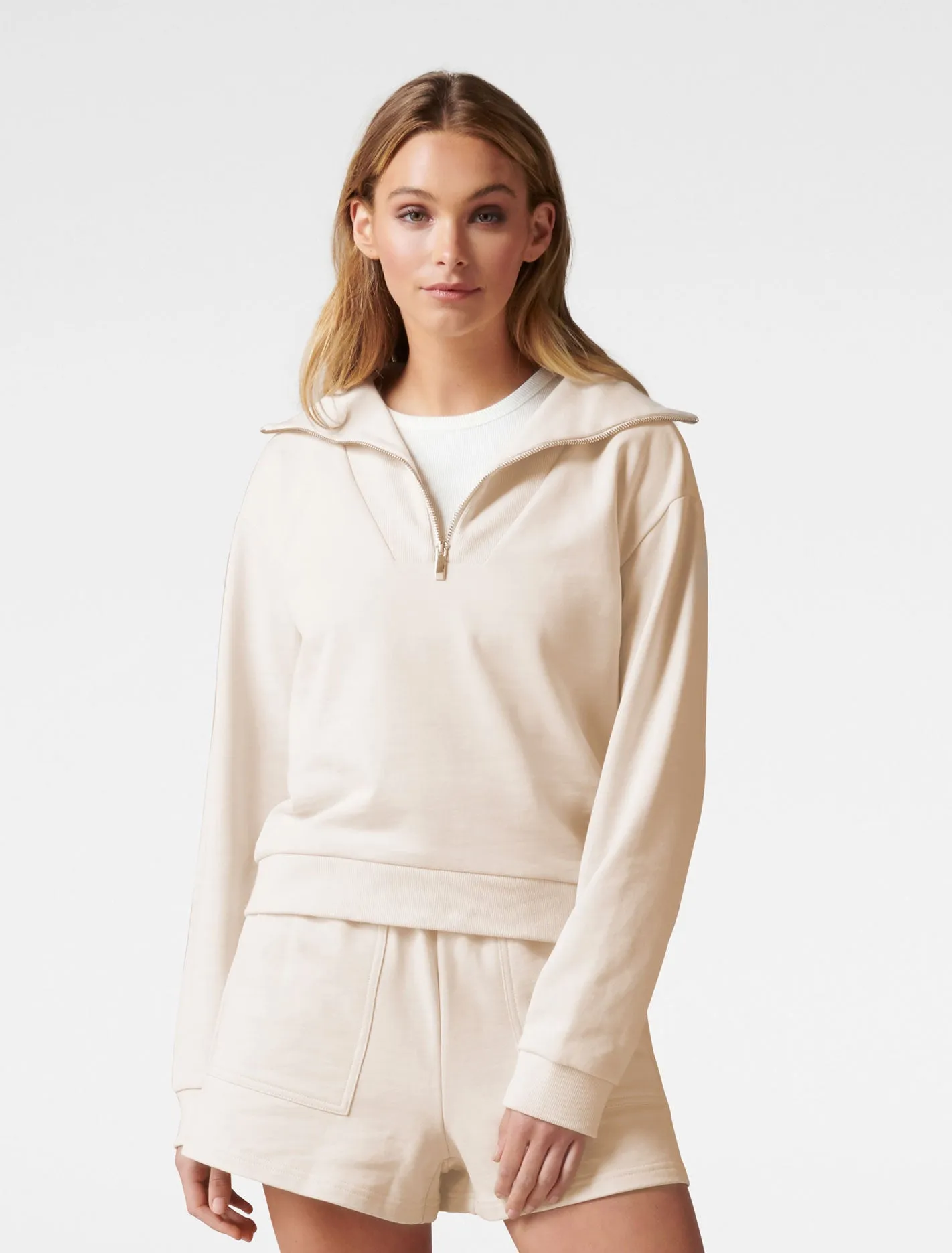 Archie Loungewear Zip Neck Sweater