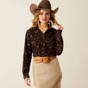 Ariat Brown Brands Print Blouse for Women