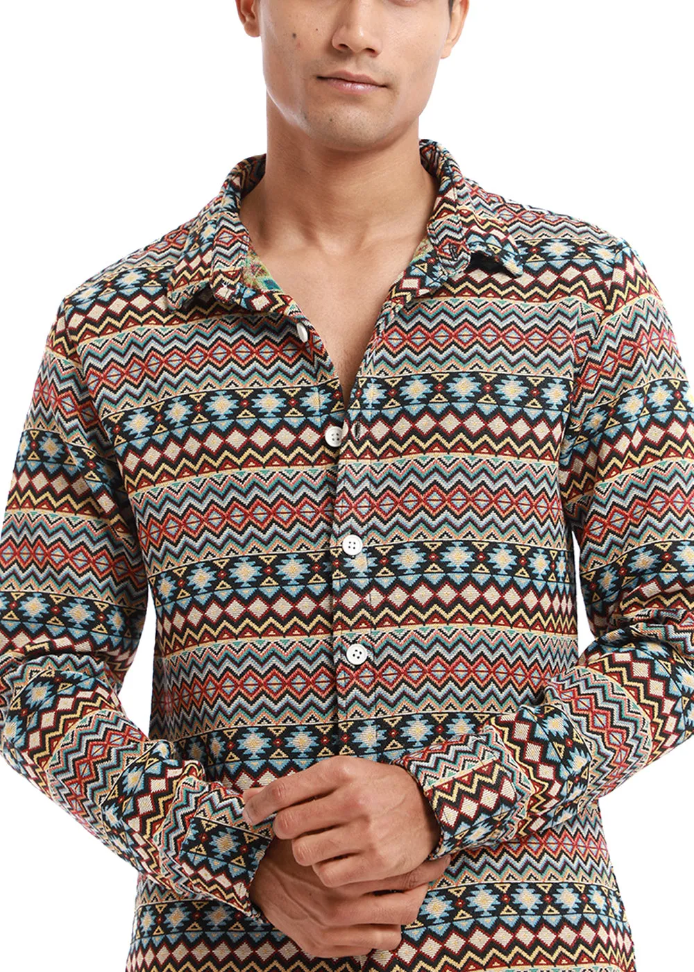 Aztec Jacquard Shacket