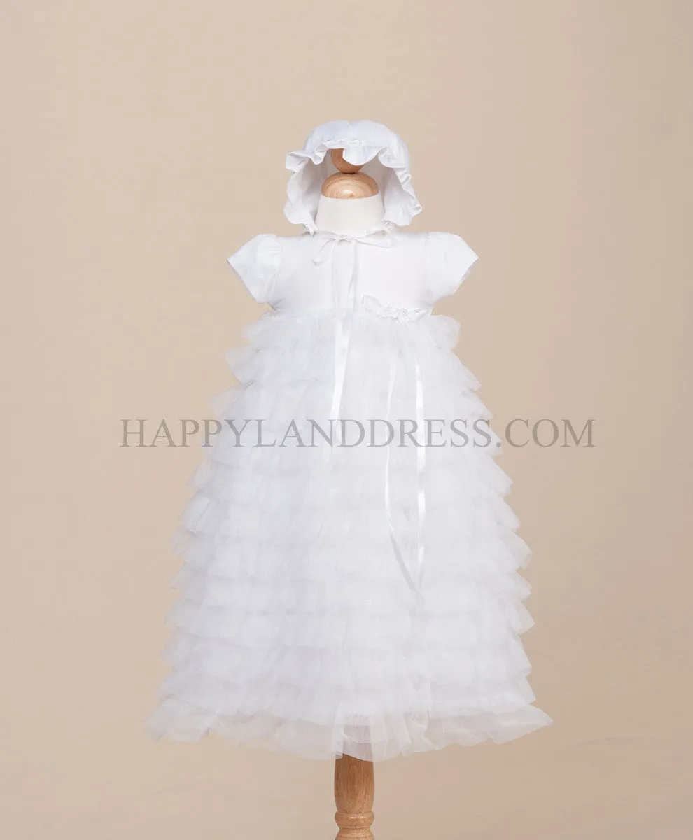 B235 Girl Baptism Dress (White Only)