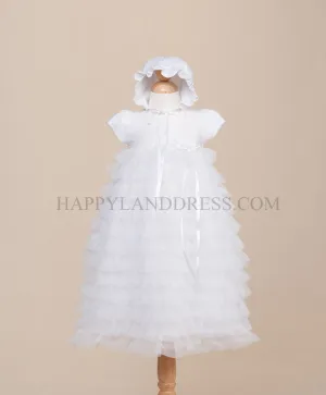 B235 Girl Baptism Dress (White Only)