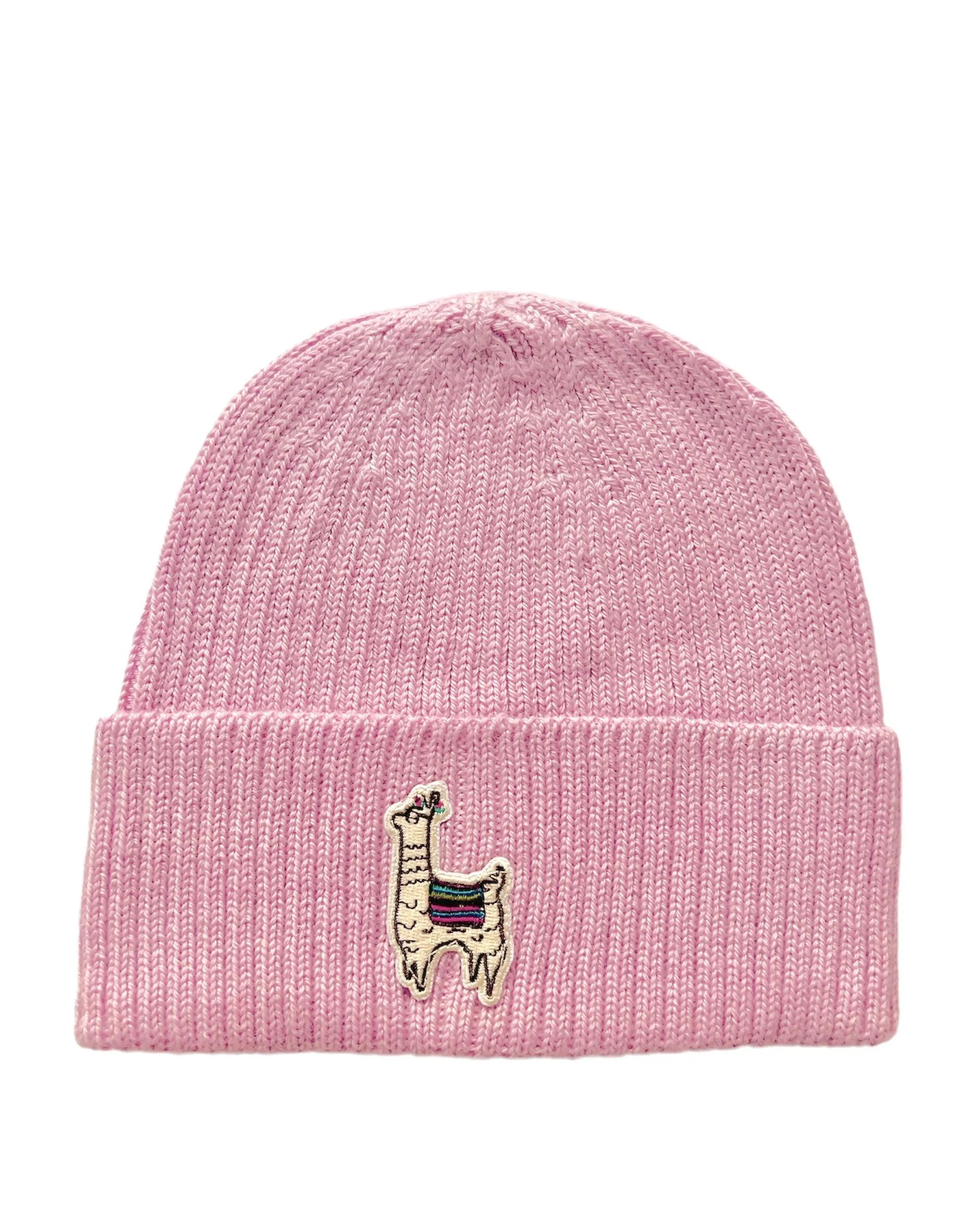 Baby Alpaca Kids Beanie with YAPA logo Pink