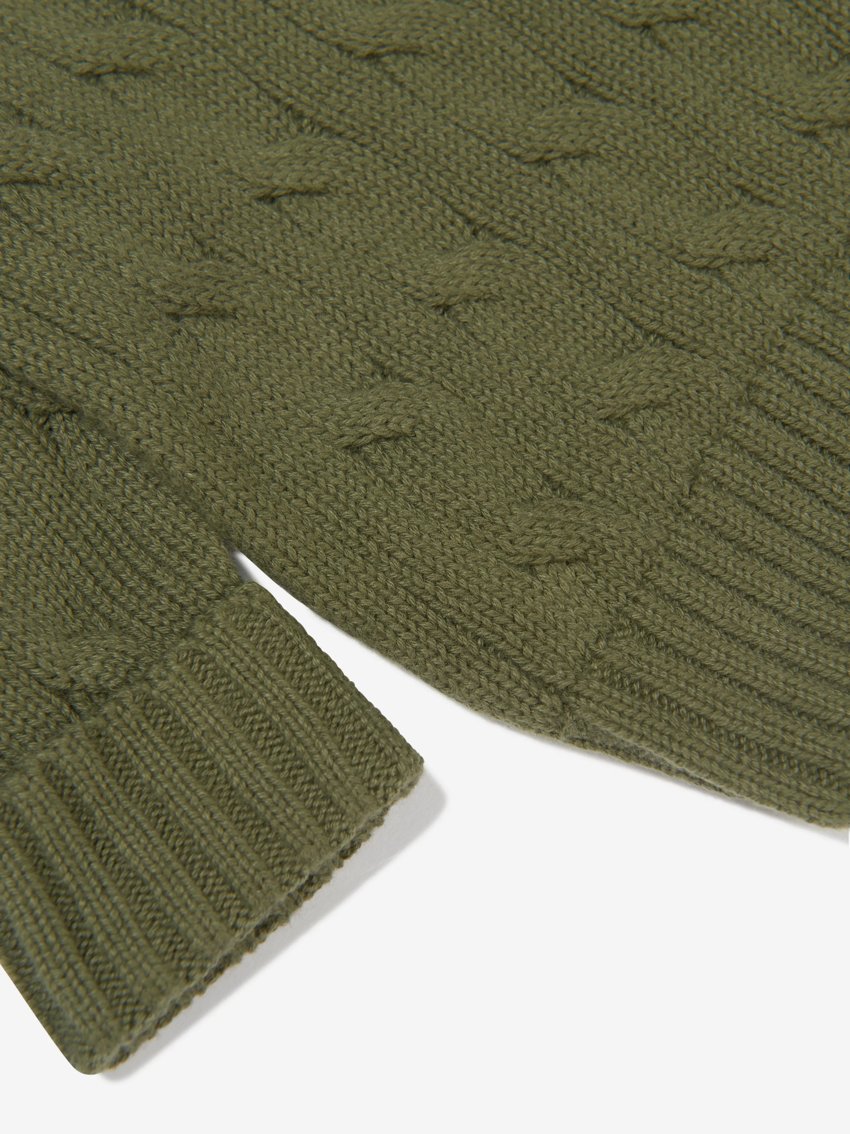 Baby Boys Cable Knit Sweater in Green