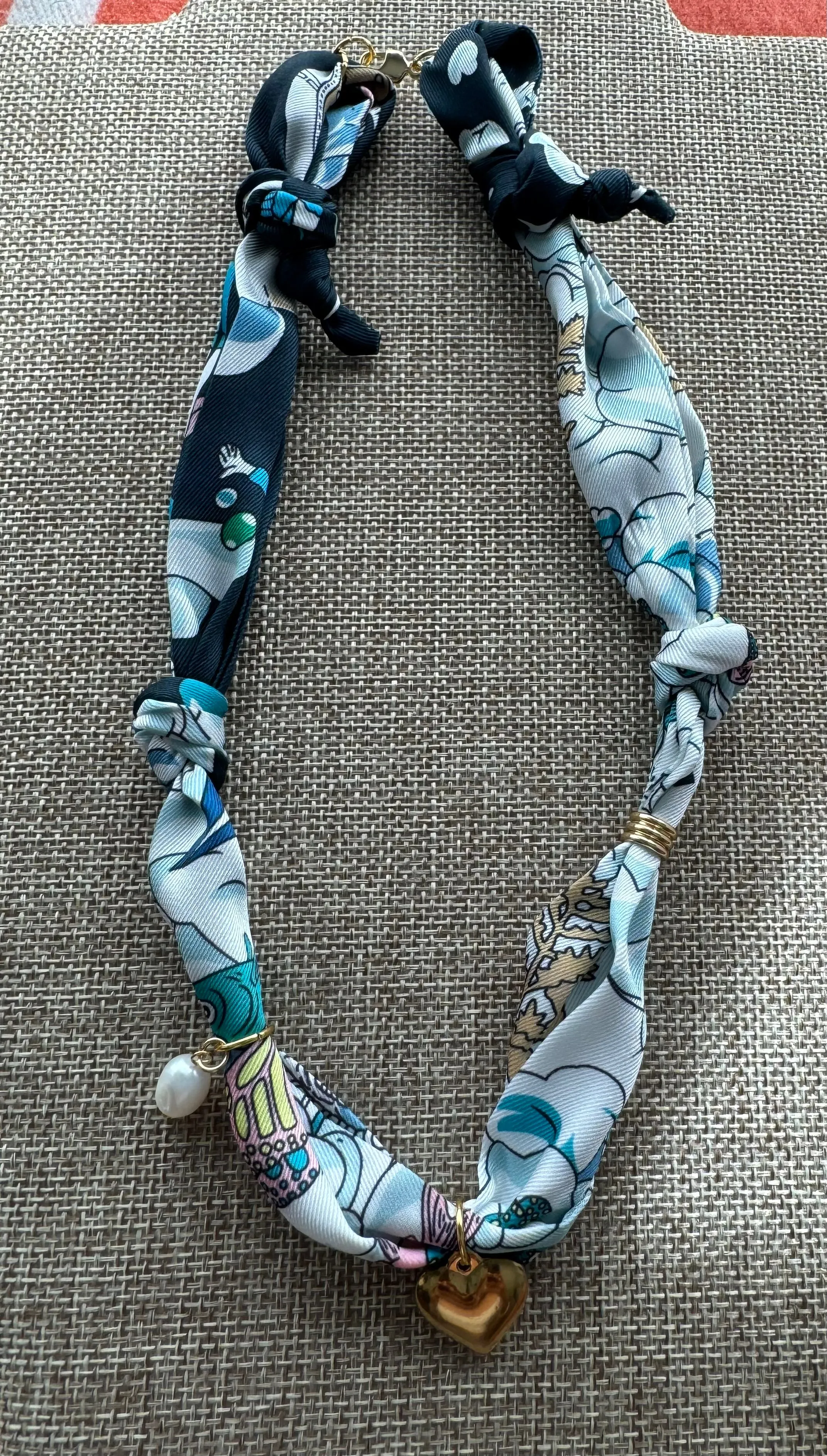 Bandana Scarf Charm Necklaces-Multiple Colors