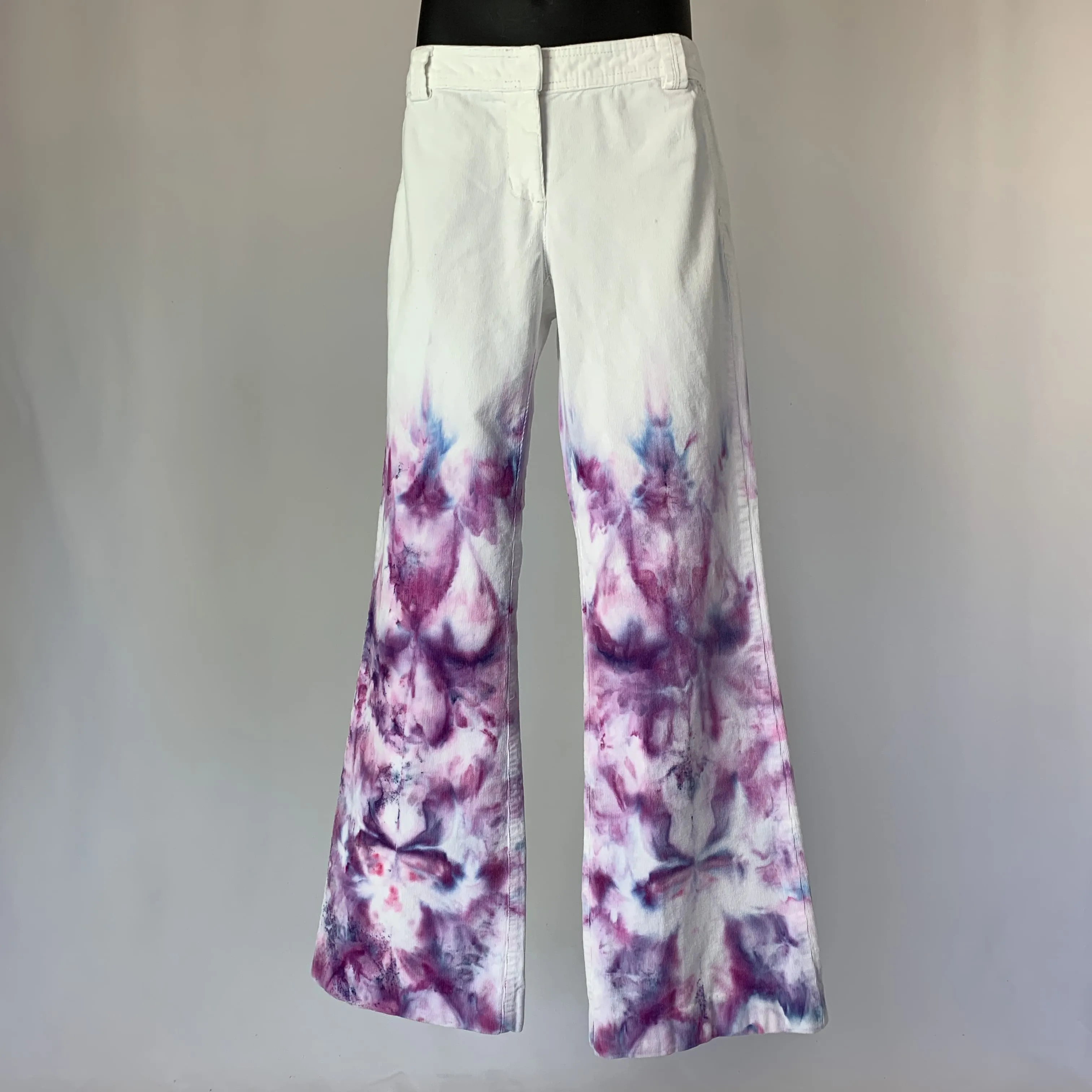 Berry Fractal Explosion | Bell bottom corduroy pants | Size S-M