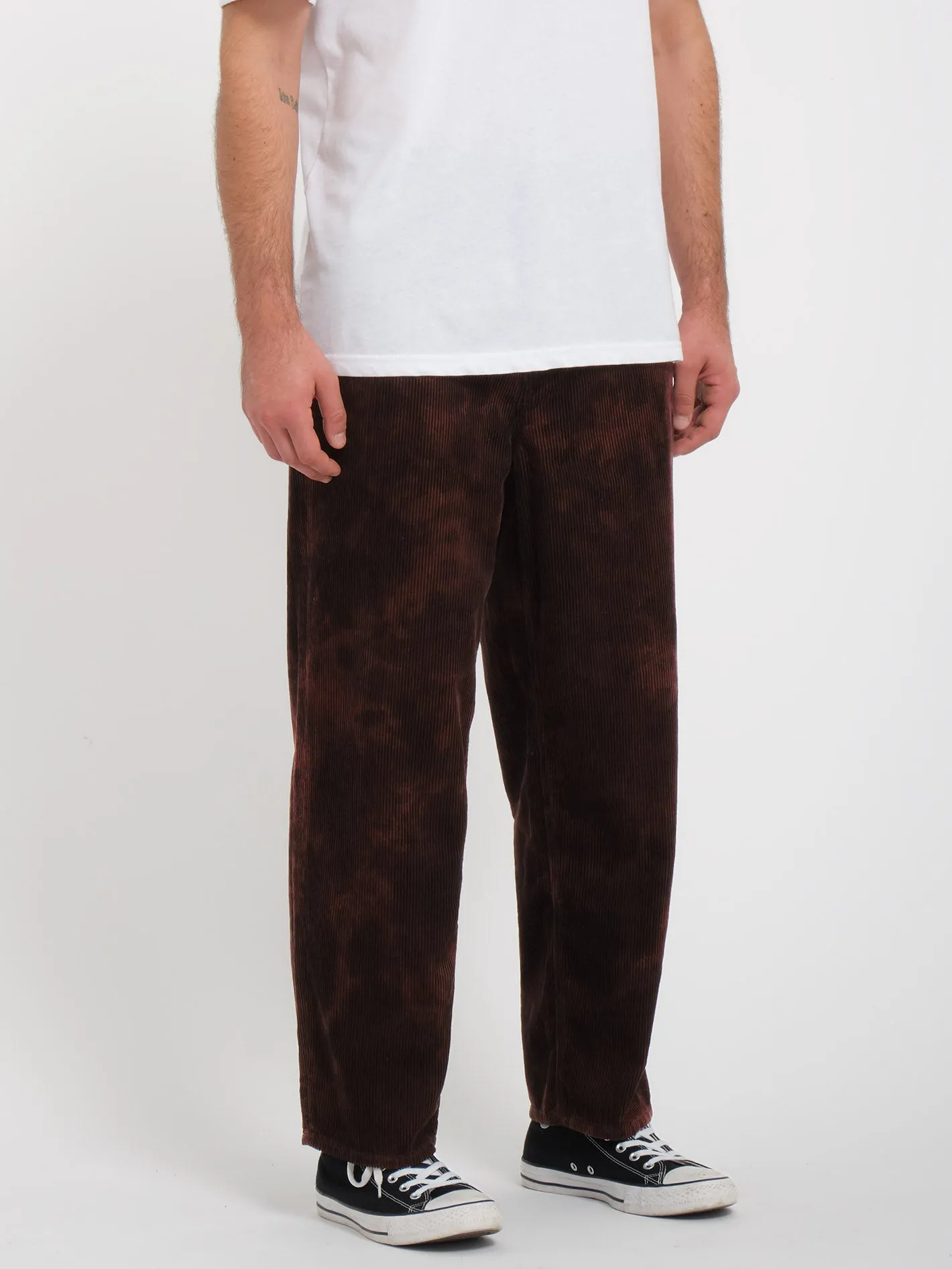 Billow Tapered Corduroy Trousers - BITTER CHOCOLATE