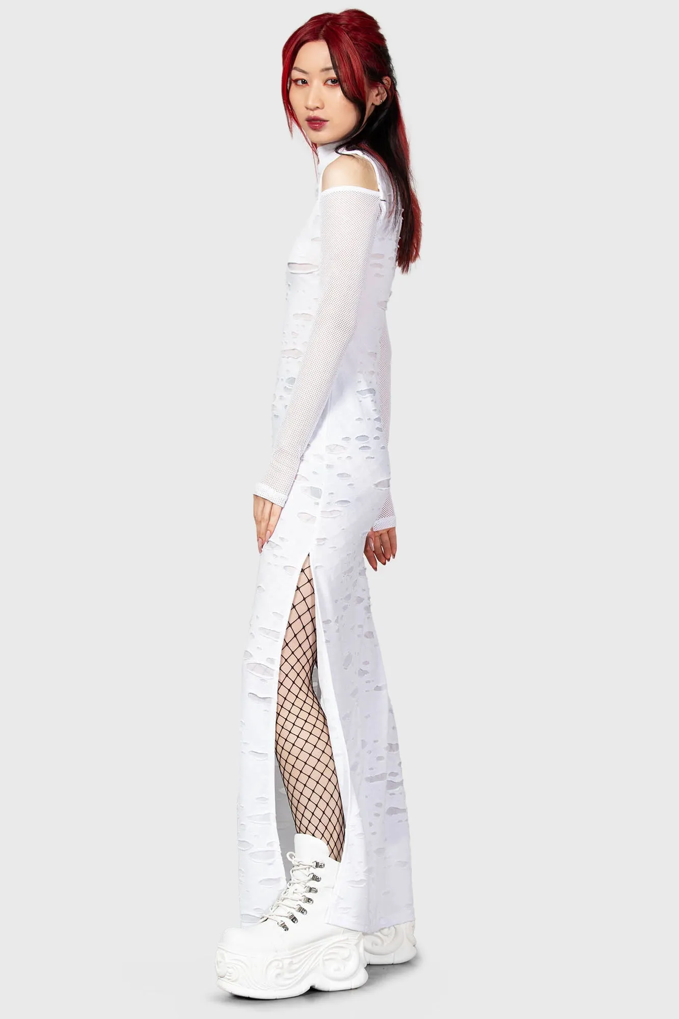 Biters Maxi Dress [WHITE]