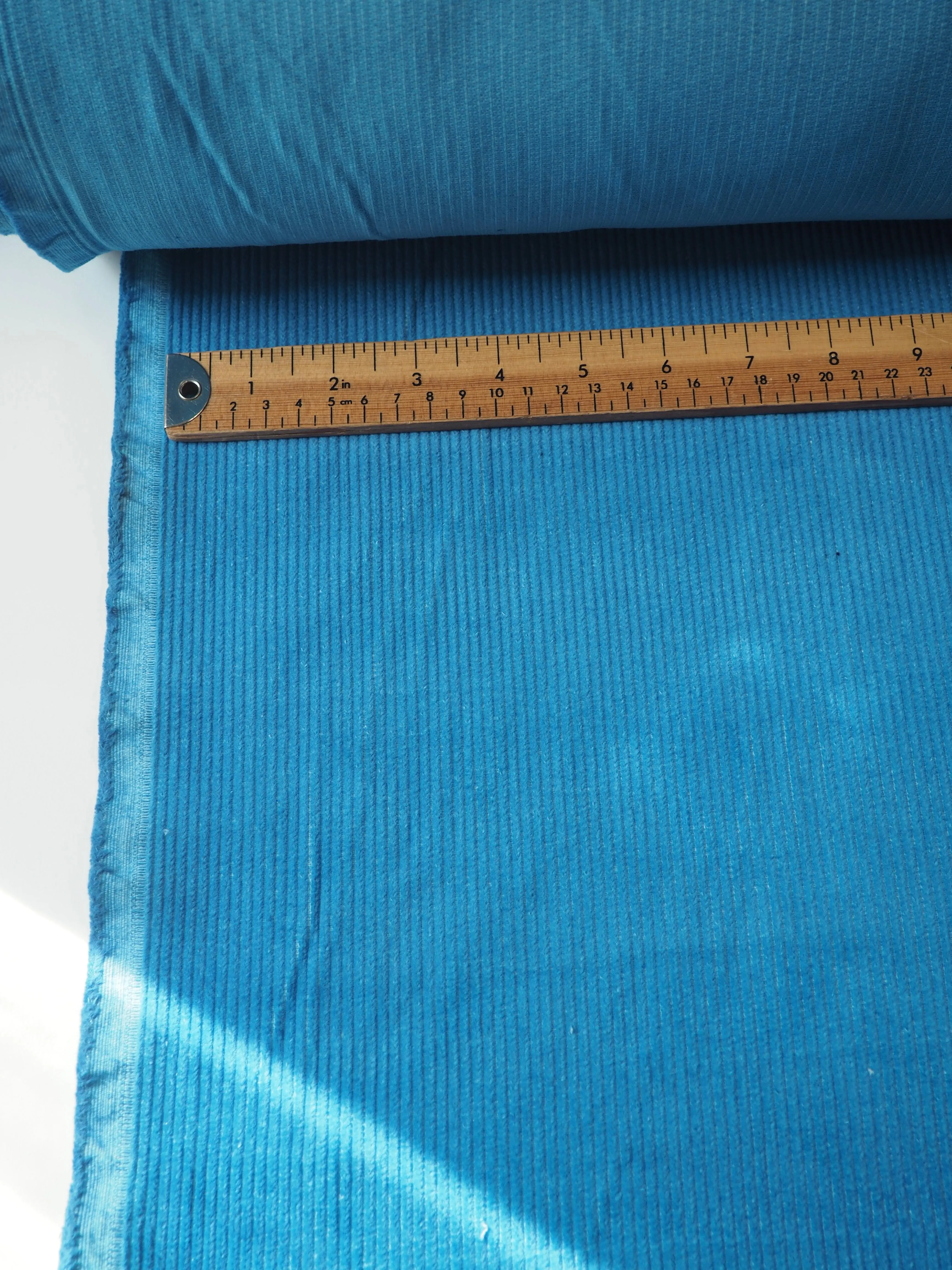 Blue Cotton Corduroy