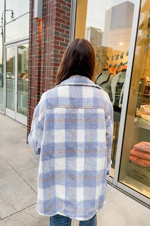 Blue Plaid Shaket