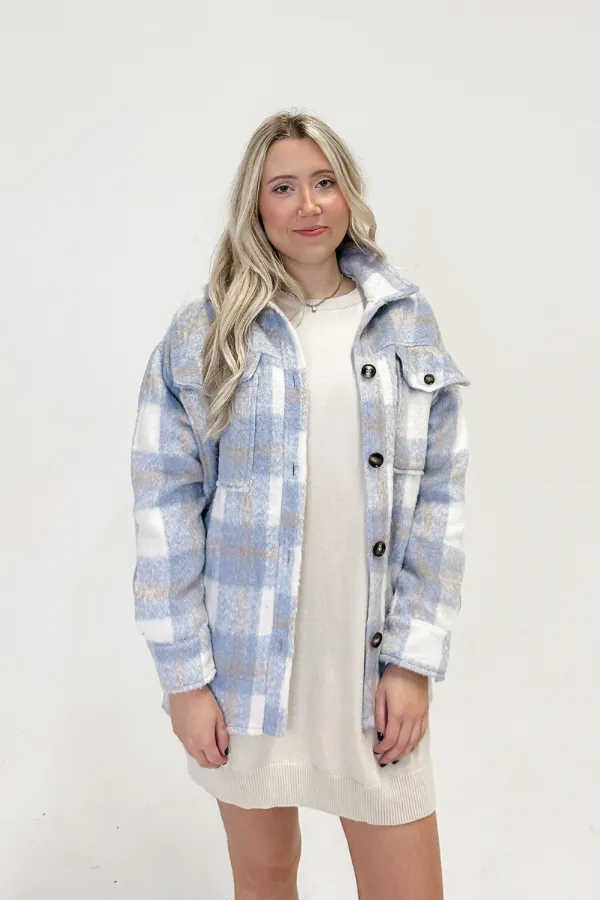 Blue Plaid Shaket