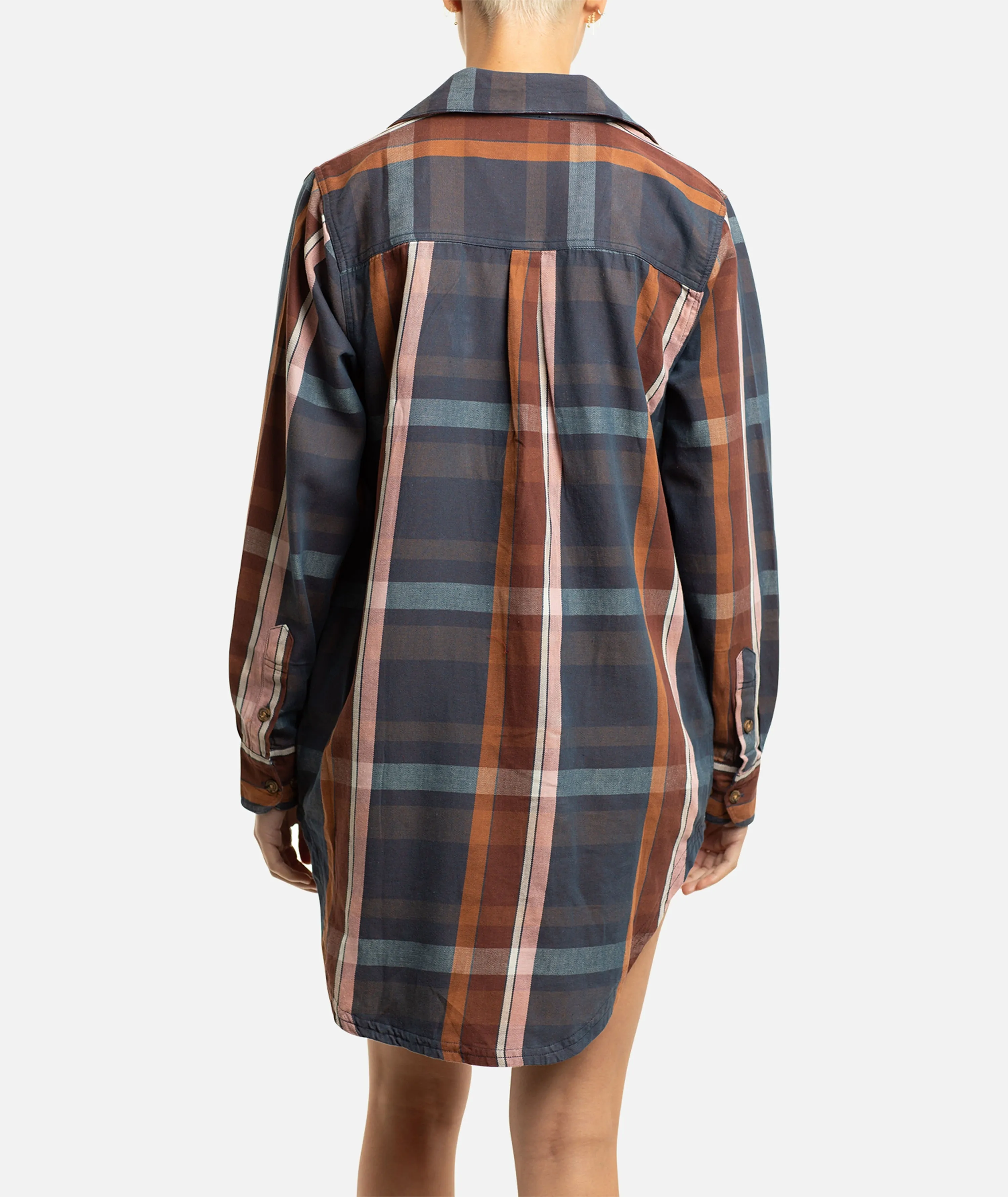 Bonita Flannel Dress - Patina