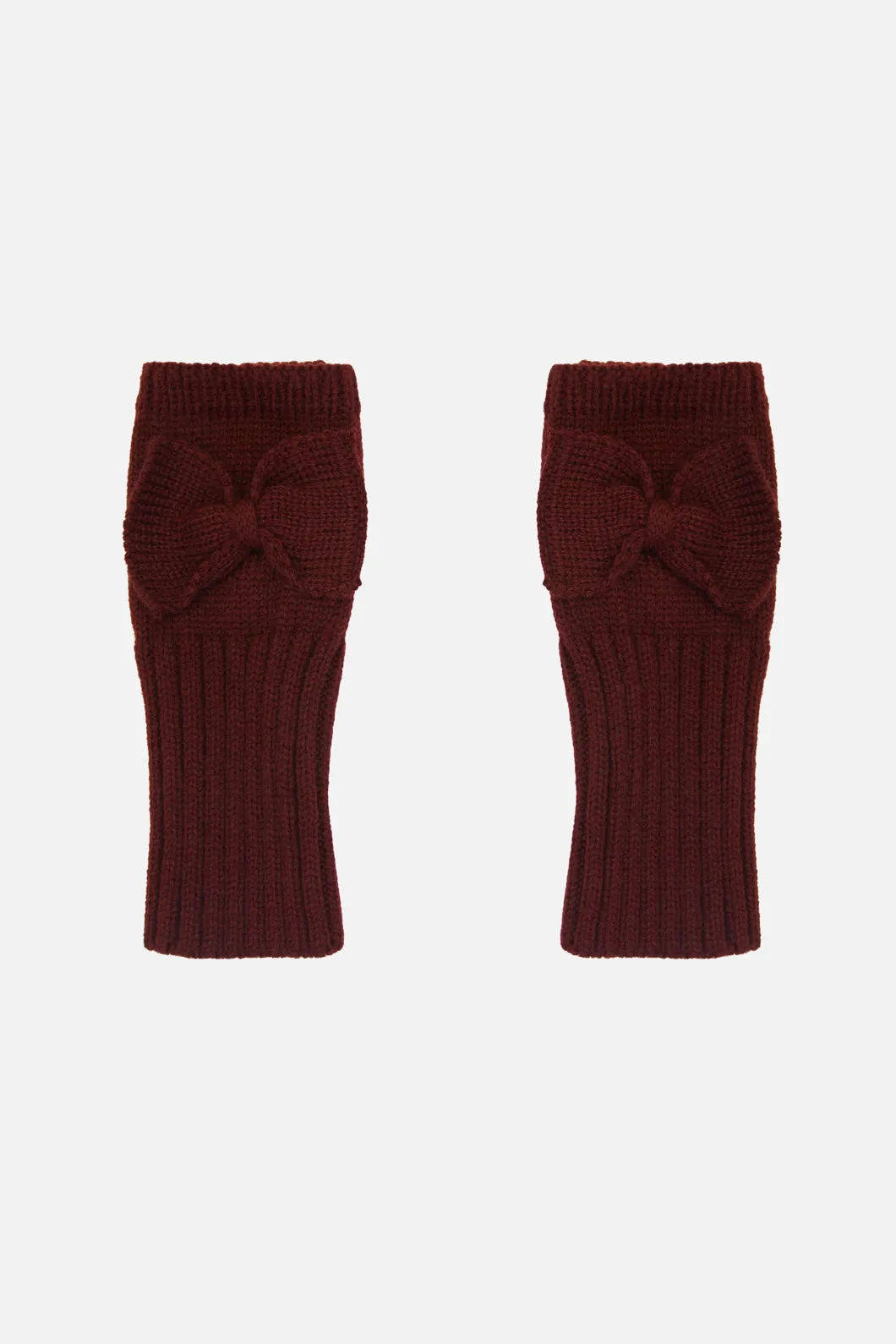 Bow Fingerless Gloves