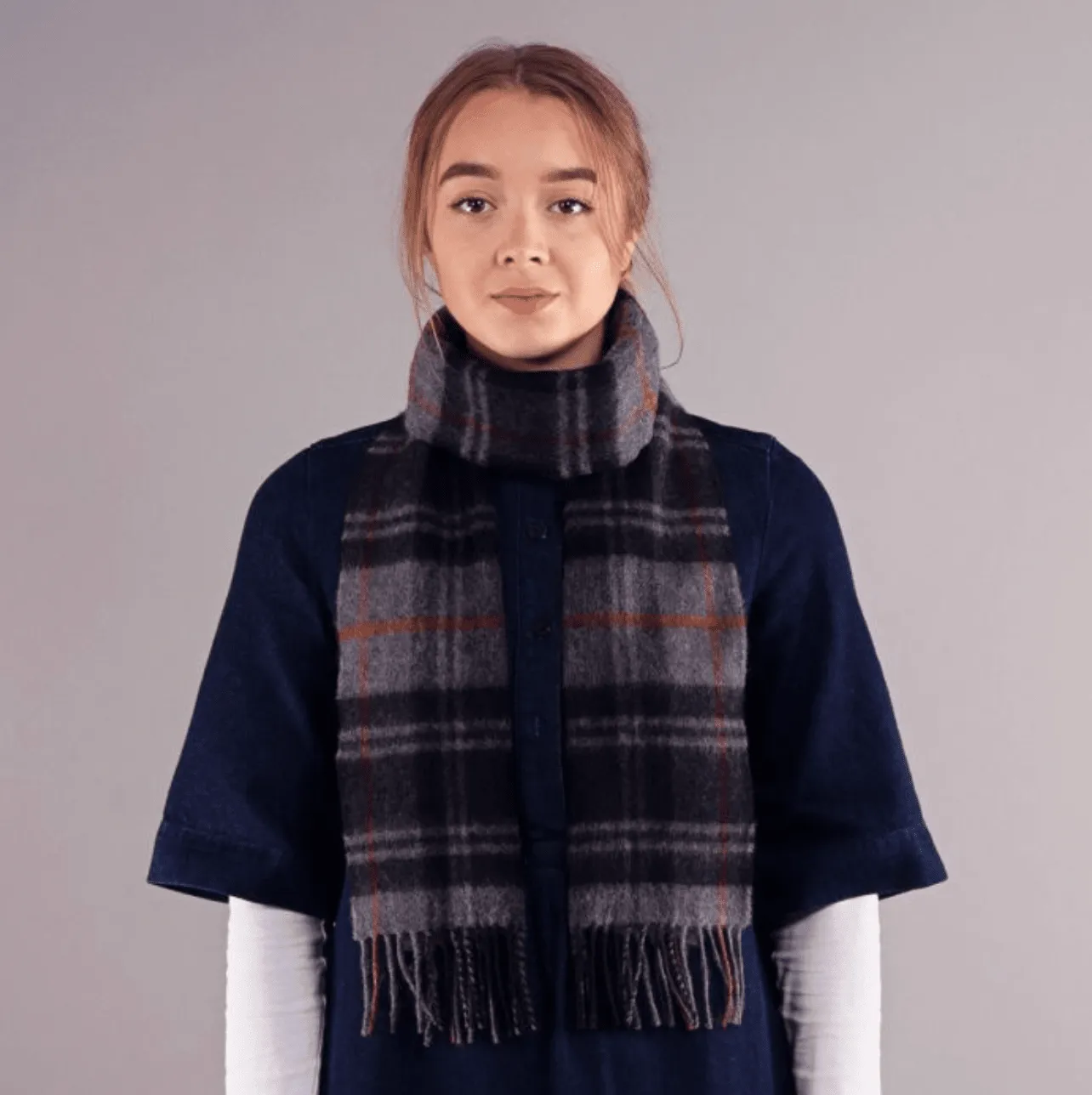 Bowhill Moffat Modern Lambswool Scarf | Wool Scarf