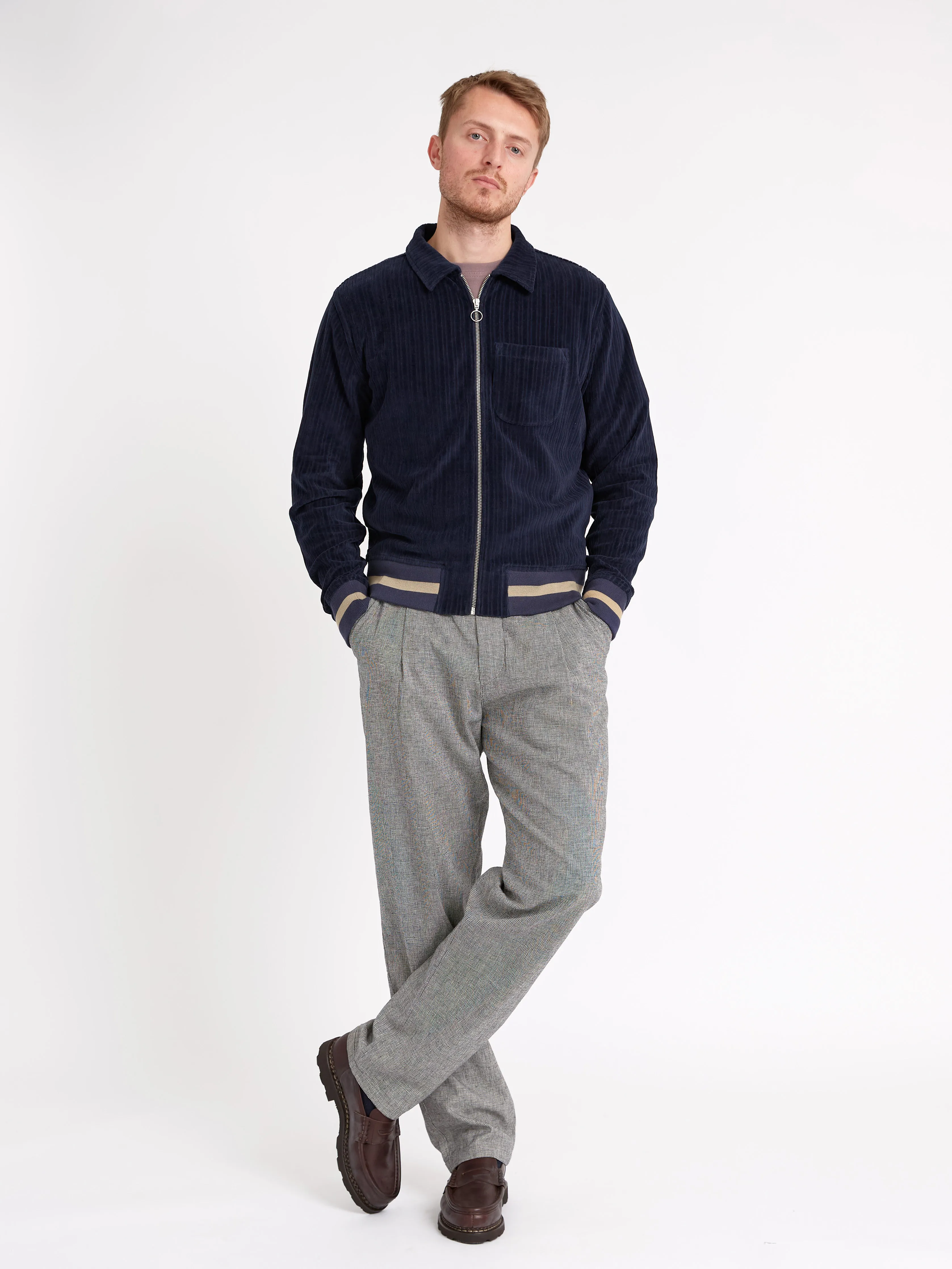 Bradstone Jersey Jacket Willow Navy