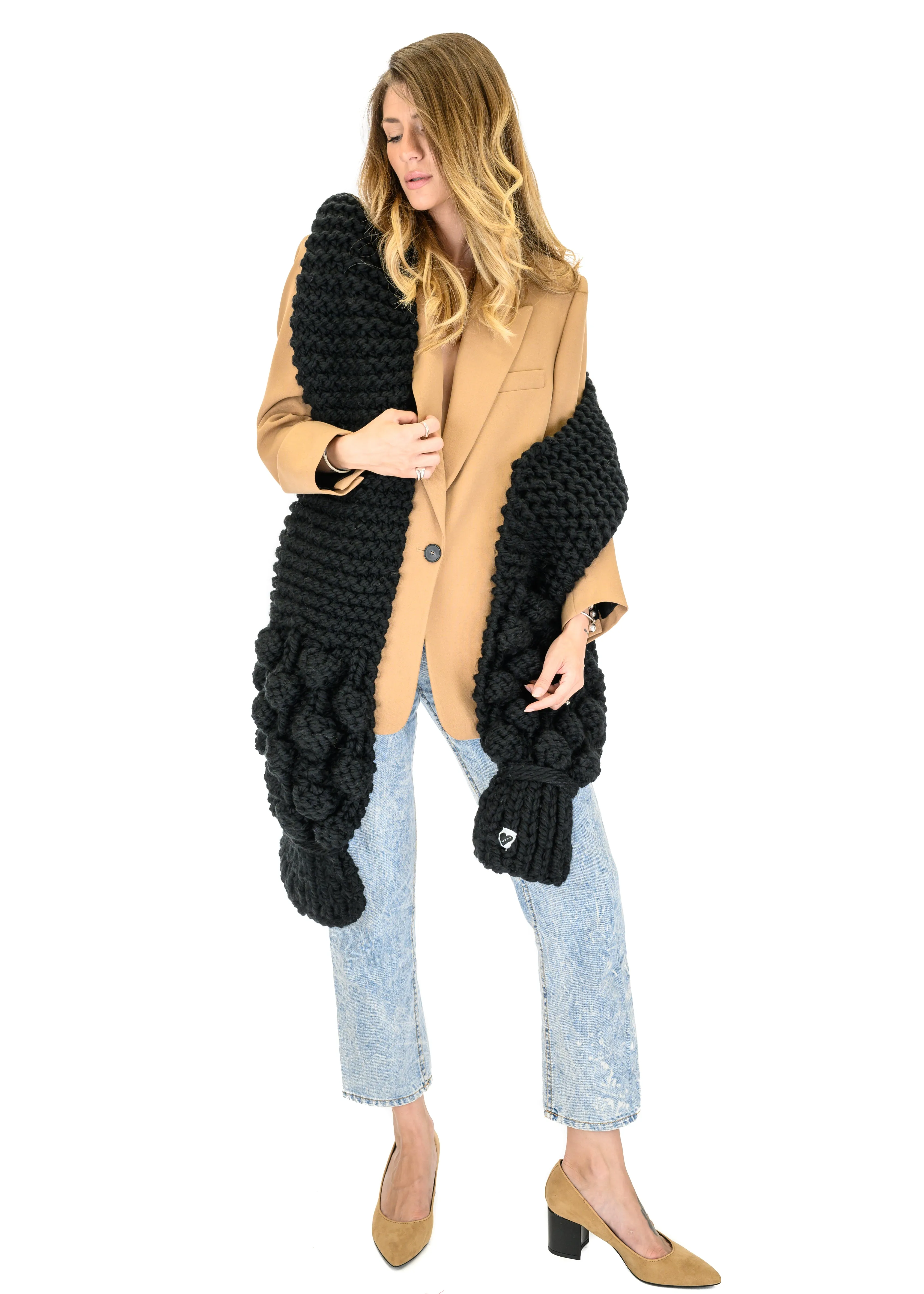 Bubble Ribbed Scarf