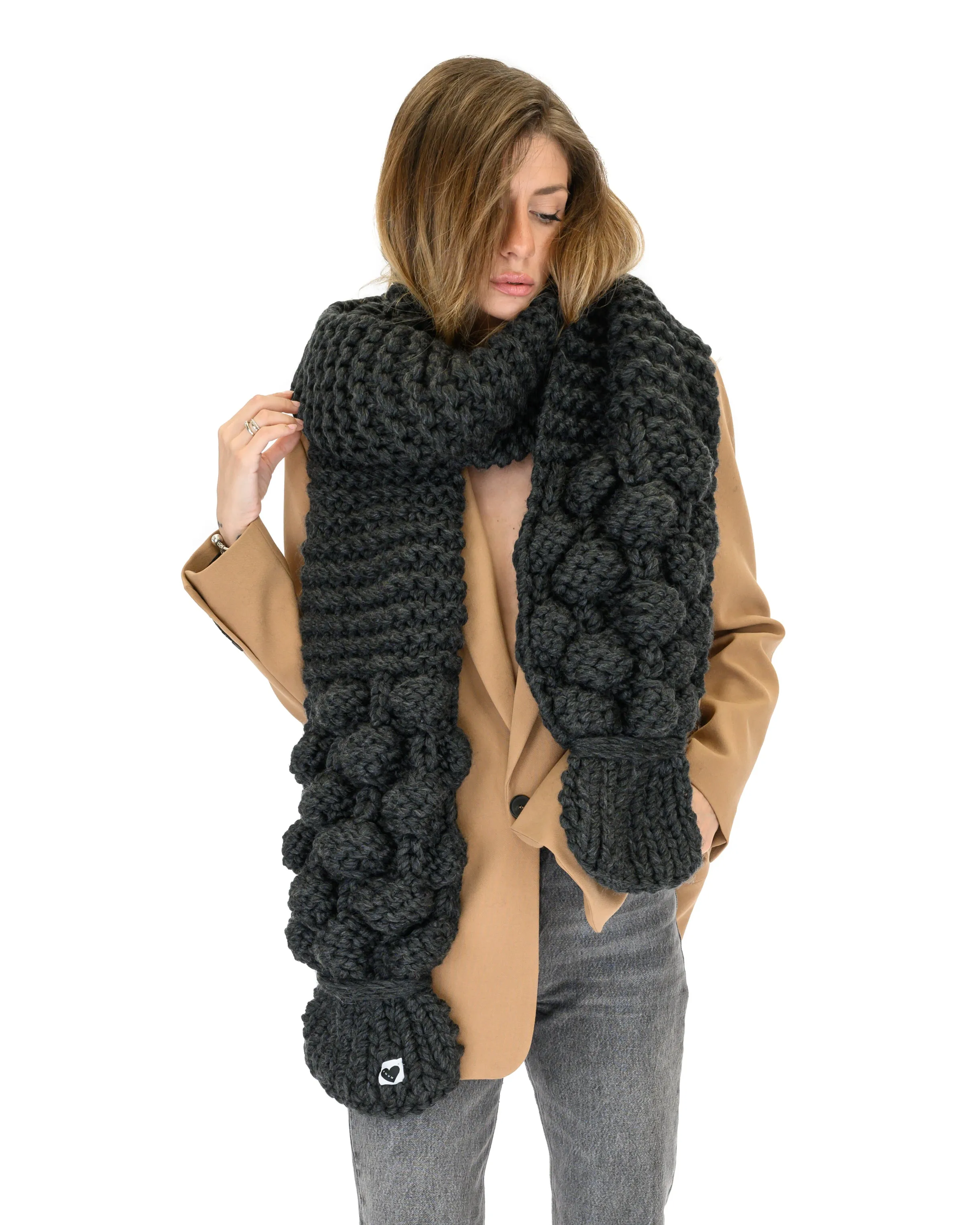 Bubble Ribbed Scarf