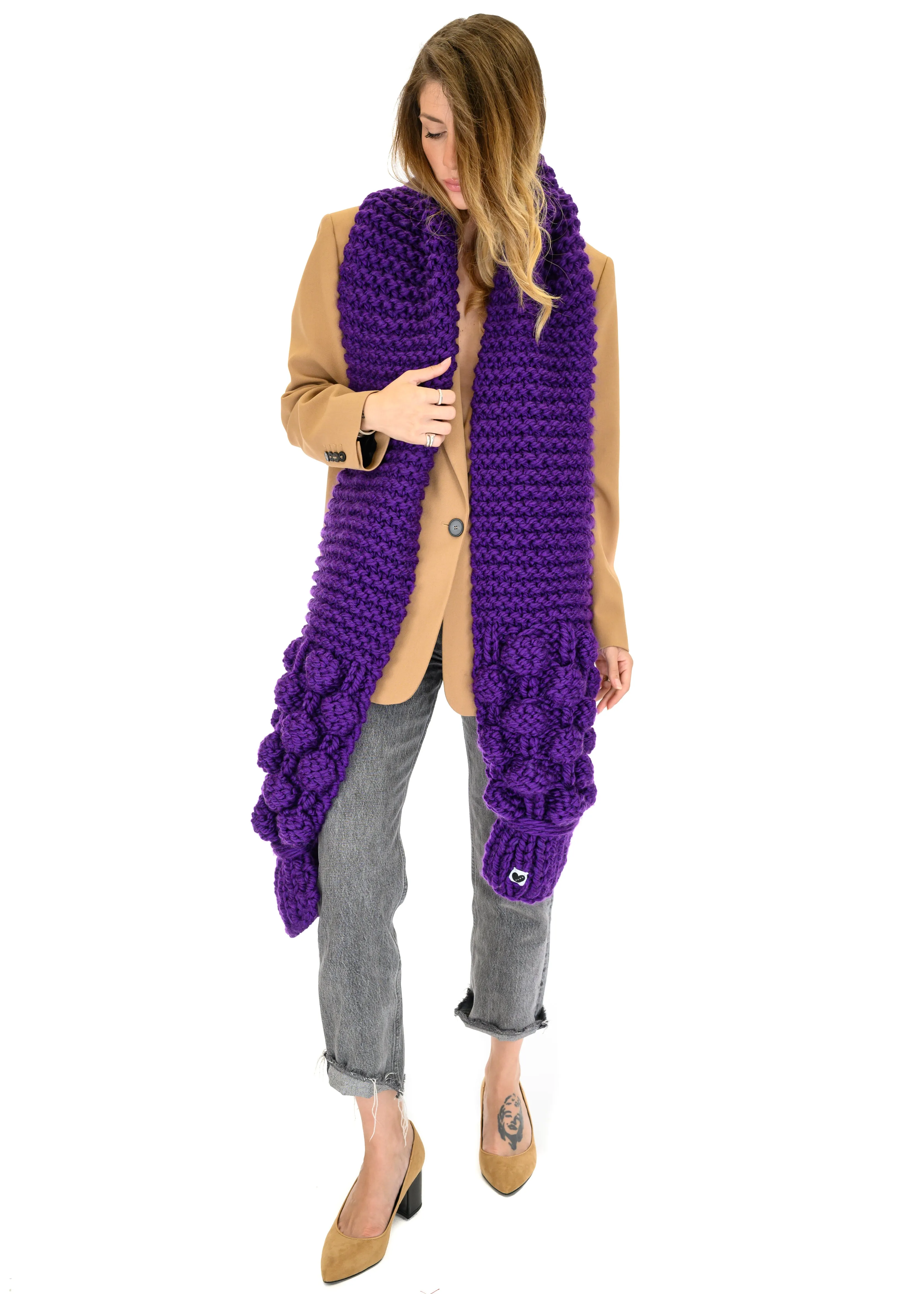 Bubble Ribbed Scarf