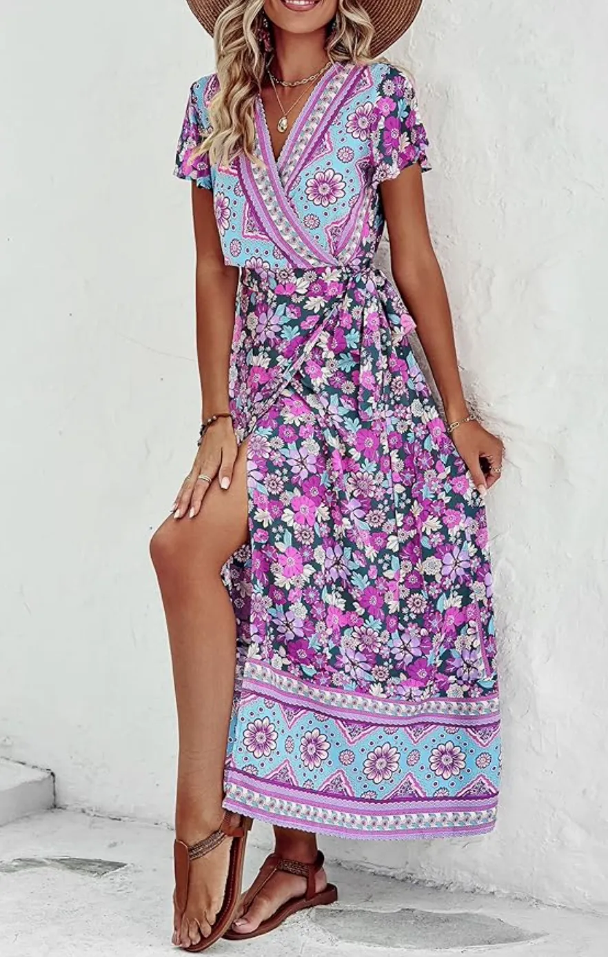 Callie Boho Dress | Violet