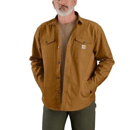 Carhartt 106384 Men's Montana Rugged Flex Loose Fit Heavyweight Duck Shirt Jac