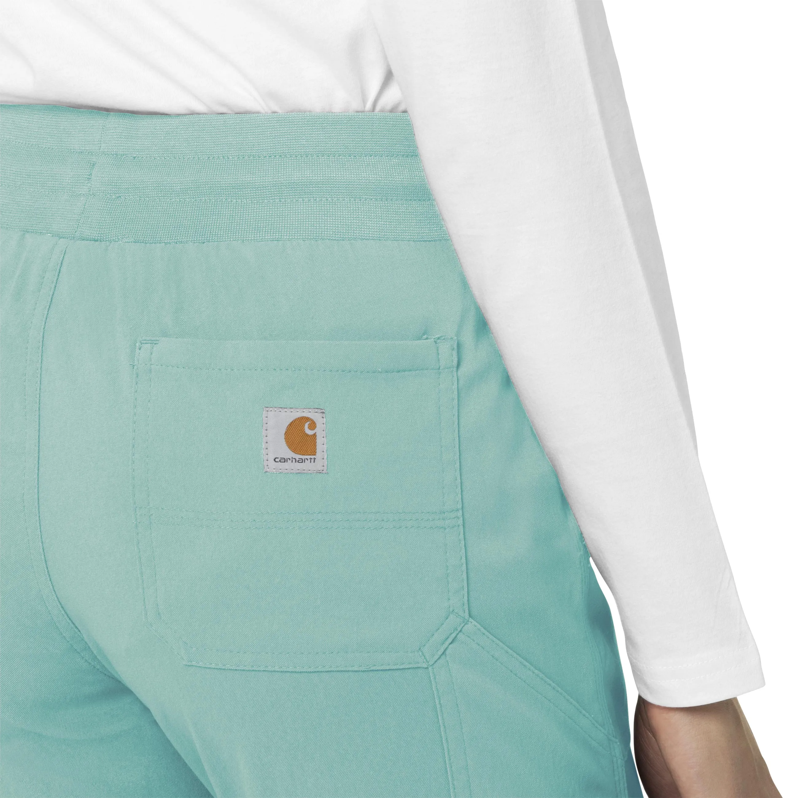 Carhartt Rugged Flex Peak Women's Slim Leg Scrub Pant - Aqua Sea