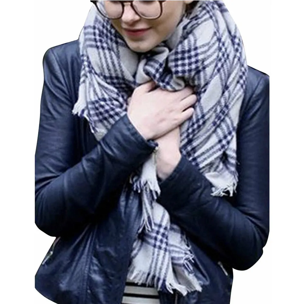 Caroline Plaid Shawl-Scarf