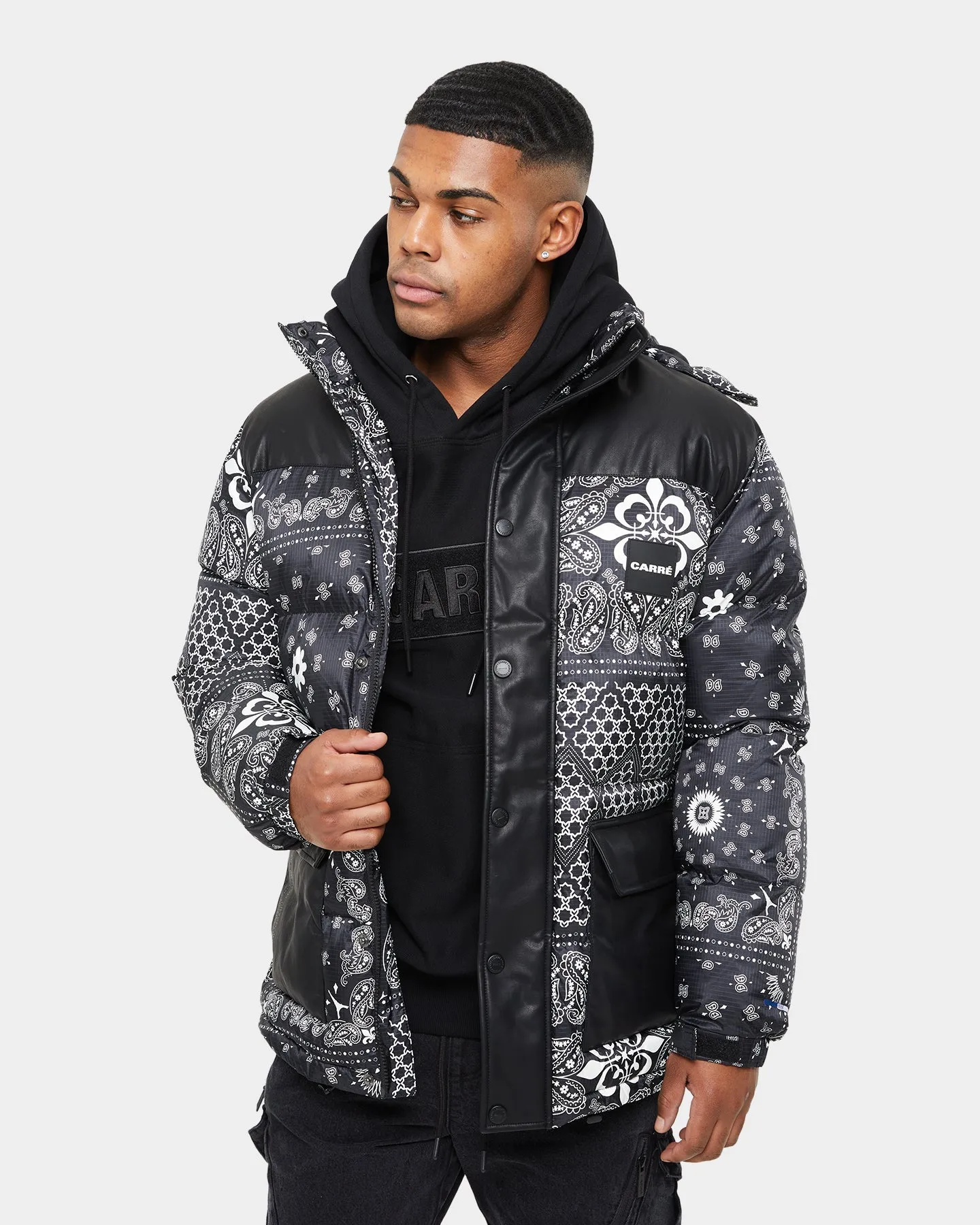 Carre Bandana Ultra Roadman Puffer Jacket Black