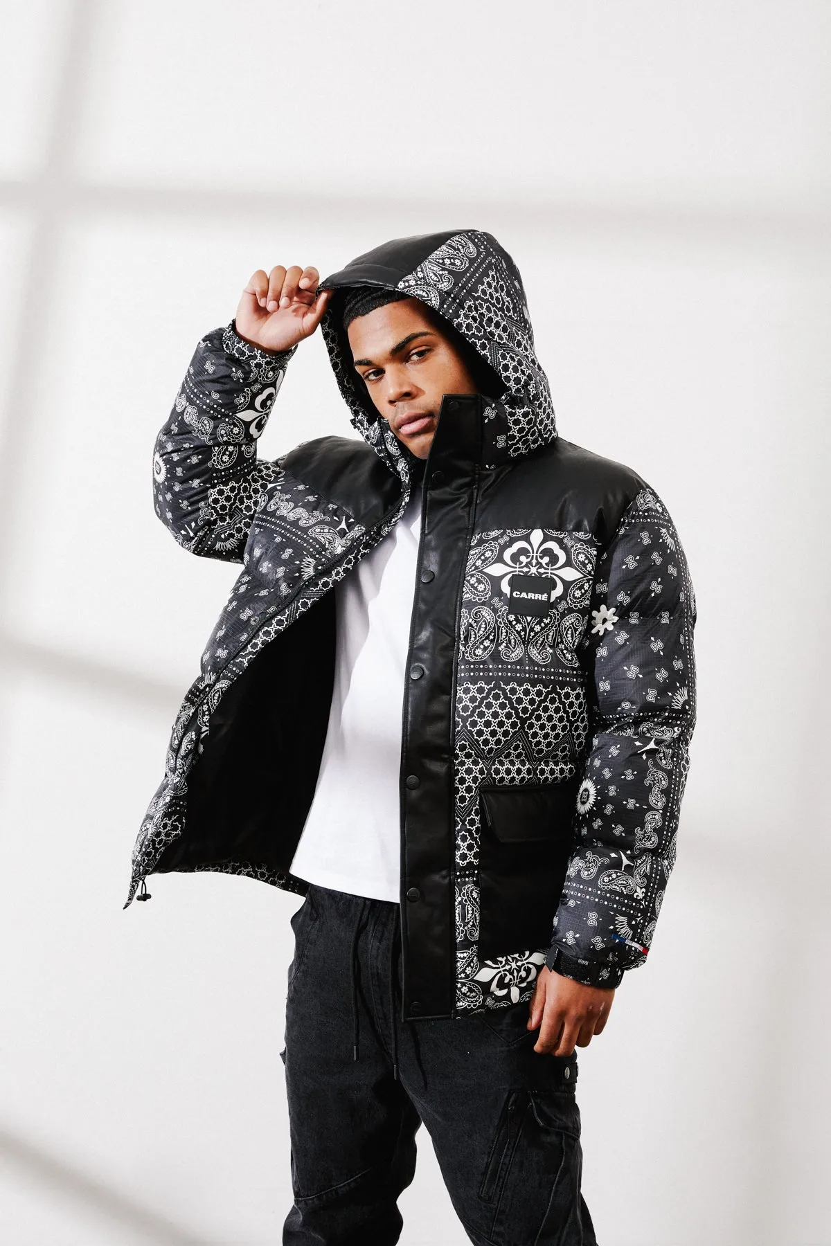 Carre Bandana Ultra Roadman Puffer Jacket Black