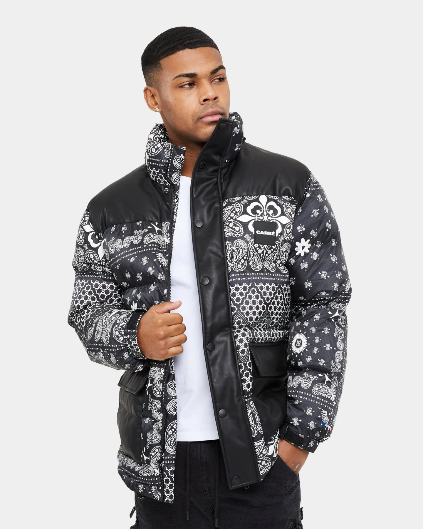 Carre Bandana Ultra Roadman Puffer Jacket Black