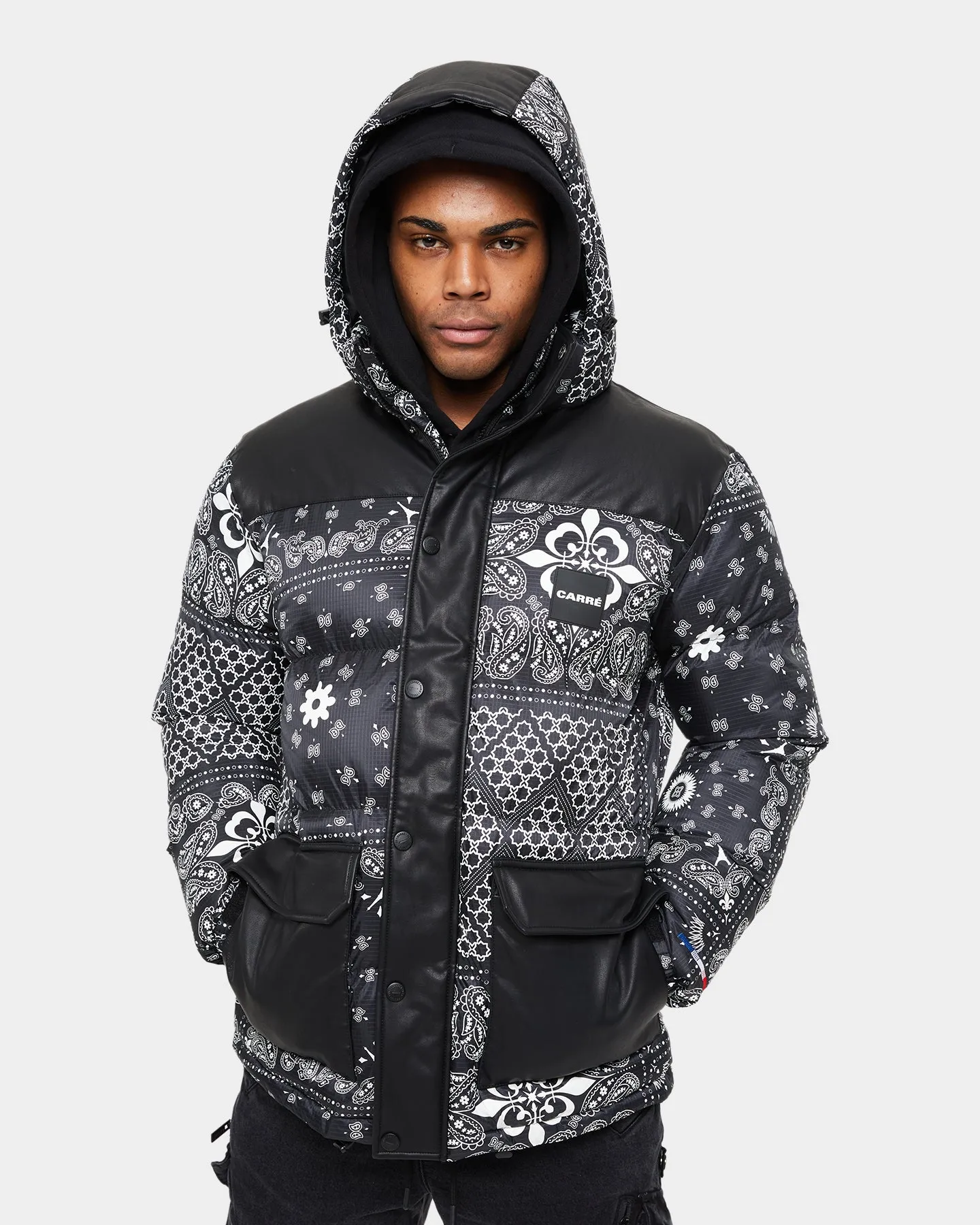 Carre Bandana Ultra Roadman Puffer Jacket Black