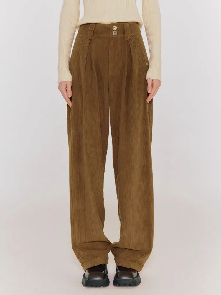 Casual Pants Loose Slouchy Corduroy Pants【s0000004313】