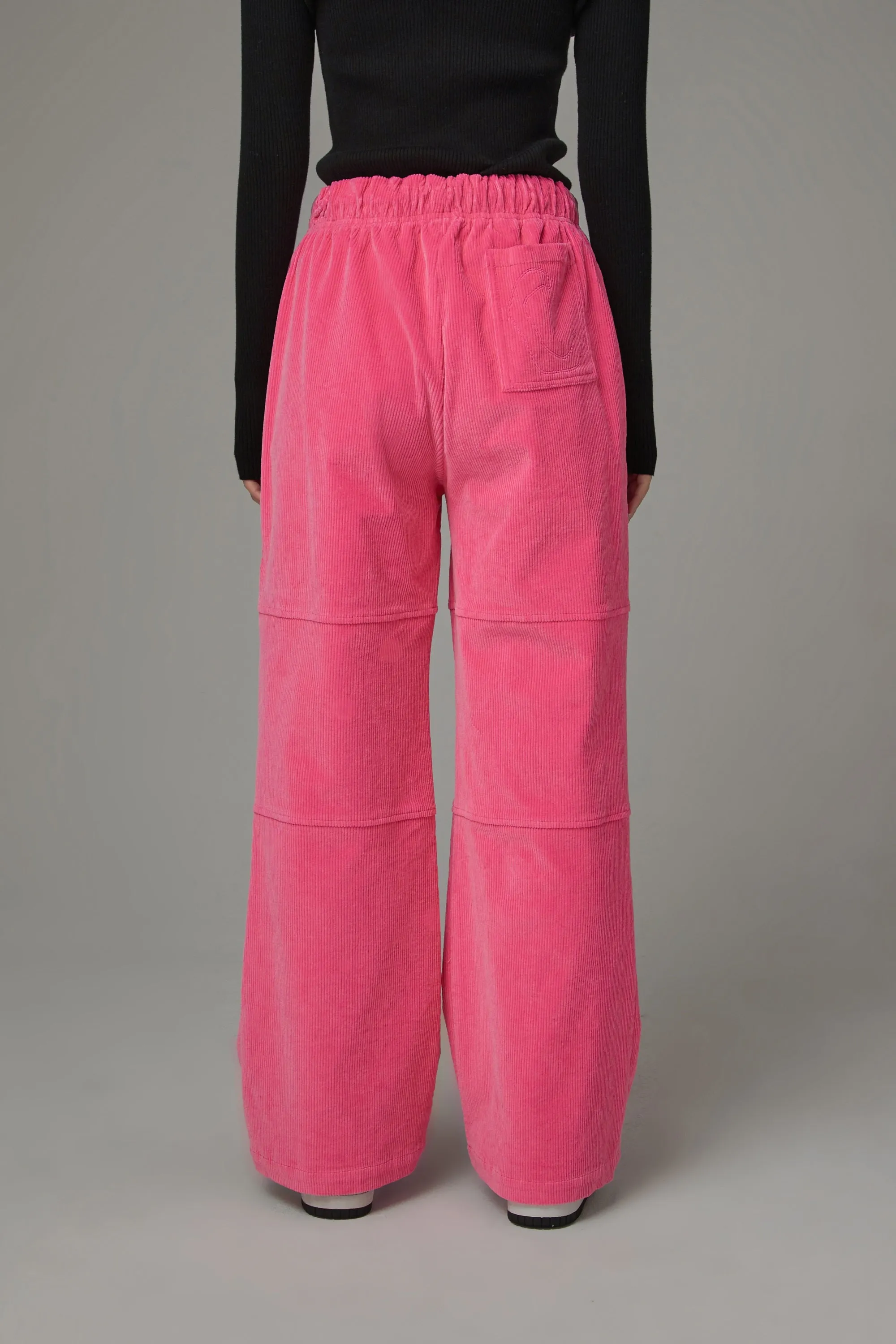 Casual String Corduroy Pants