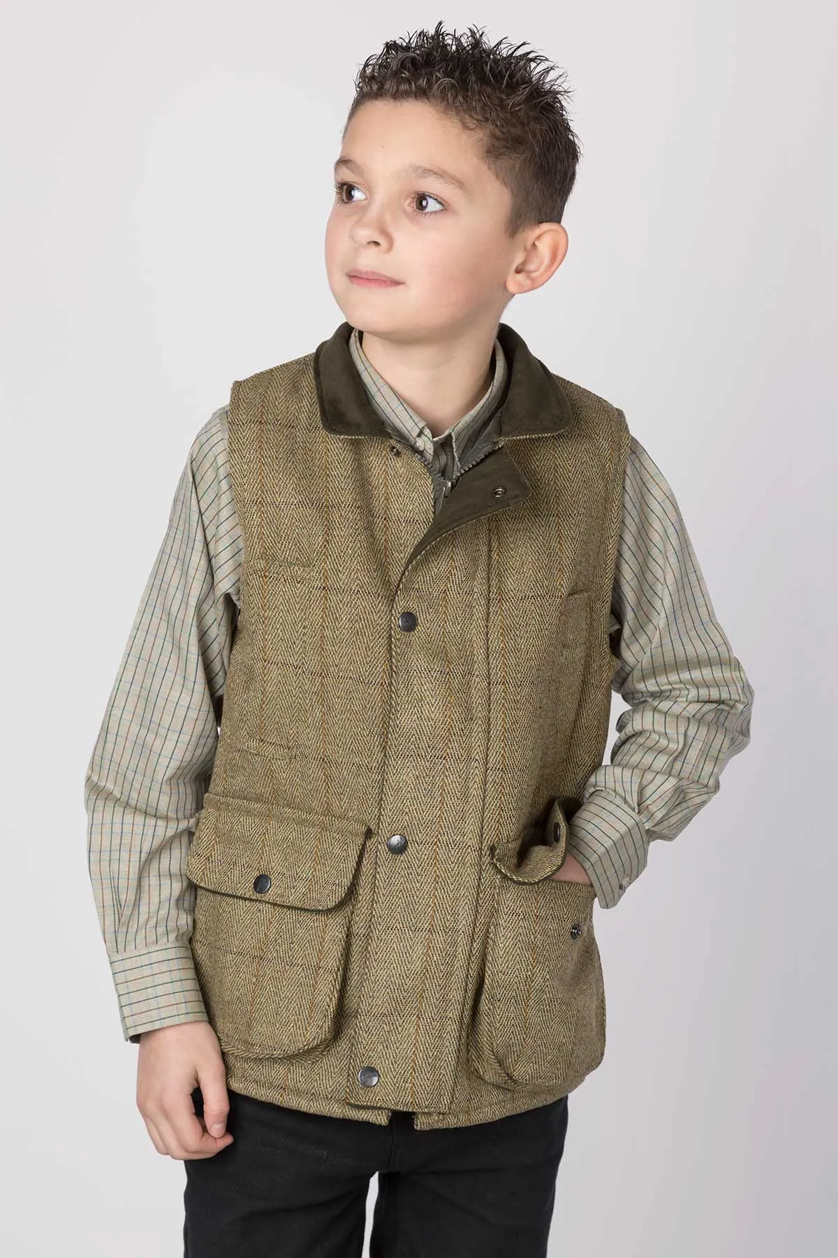 Children's Tweed Waistcoat - Derby