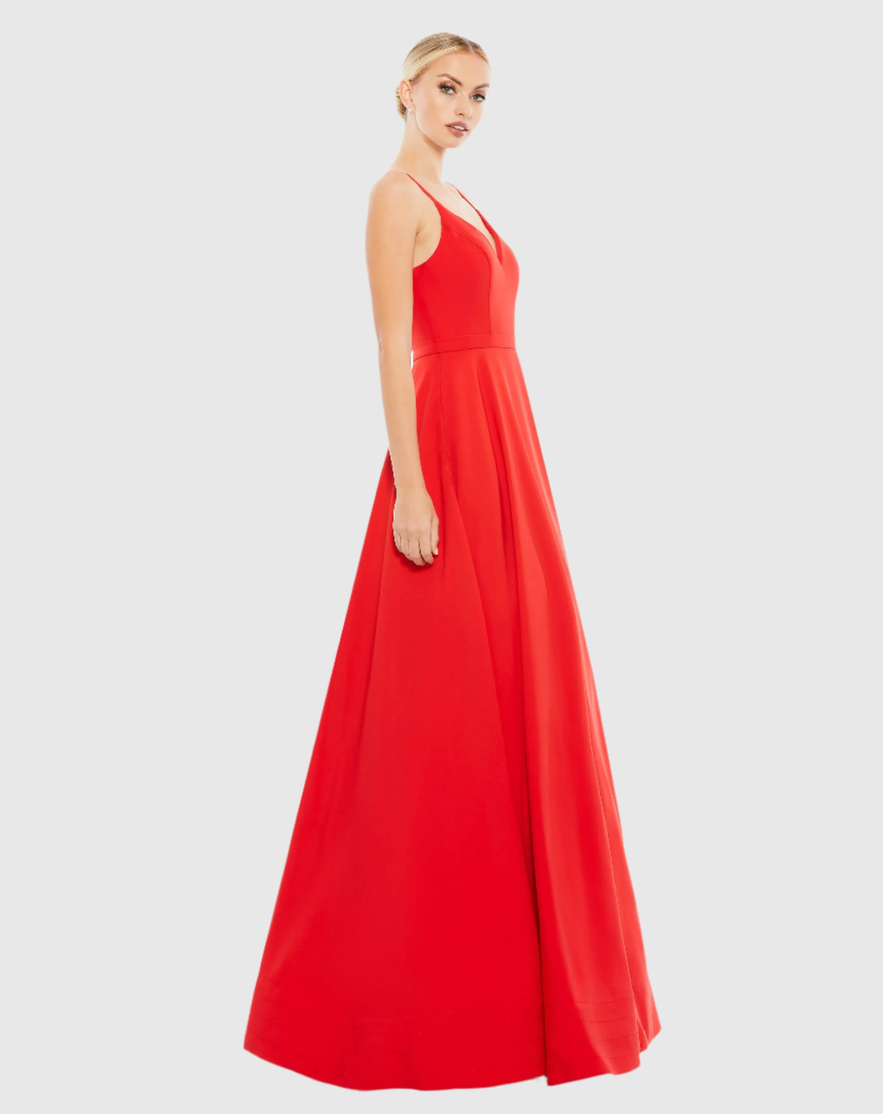 Classic A-Line V-Neck Ballgown